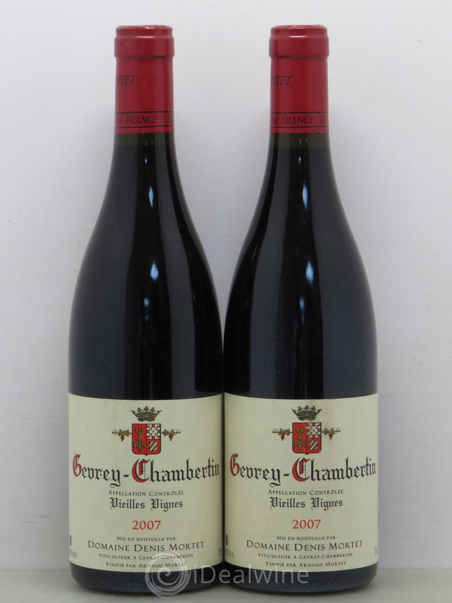 Gevrey-Chambertin Vieilles vignes Denis Mortet (Domaine) 2007 - Lot de 2 bouteilles - 0