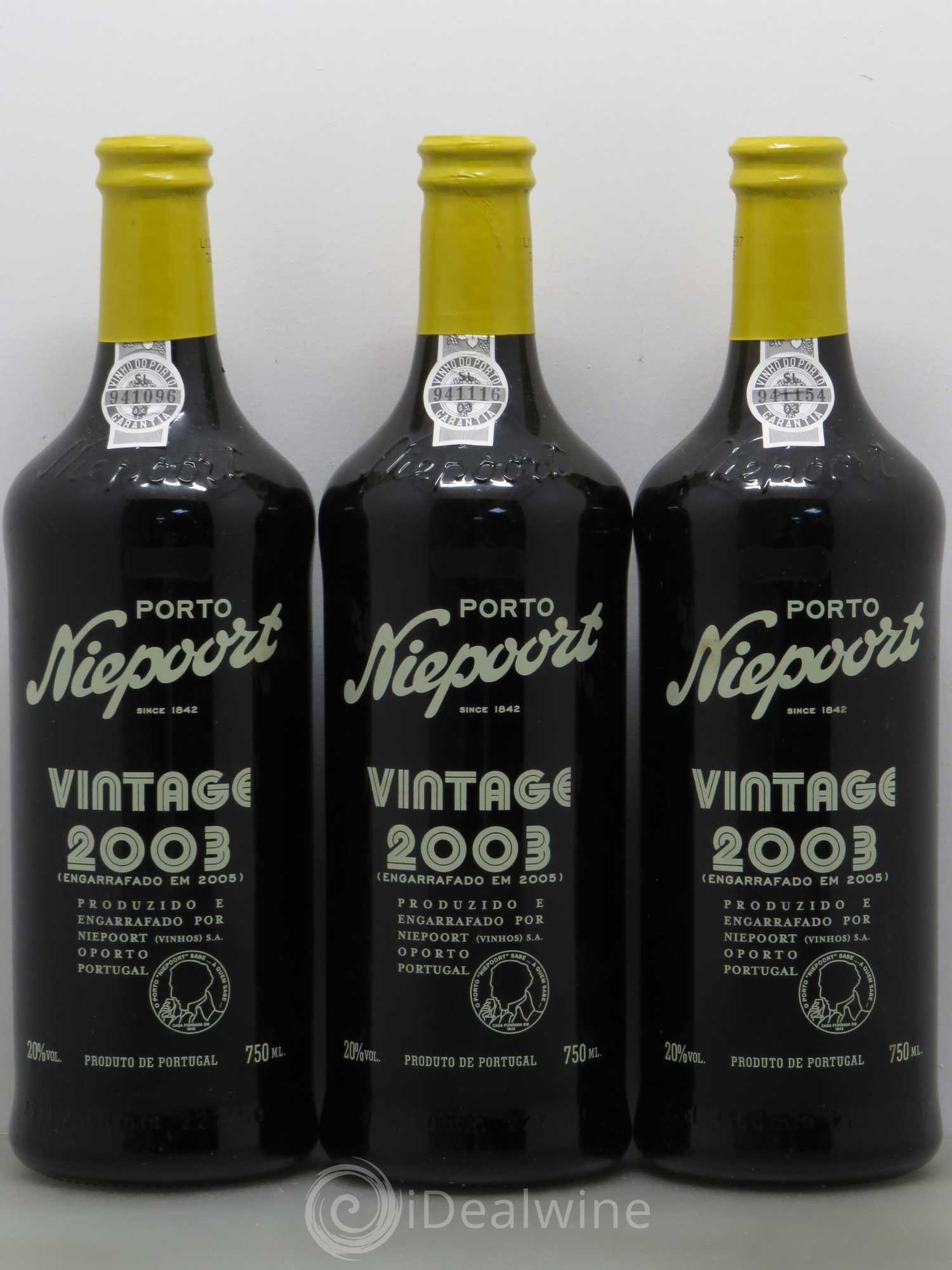 Porto Vintage Niepoort 2003 - Posten von 3 Flaschen - 0
