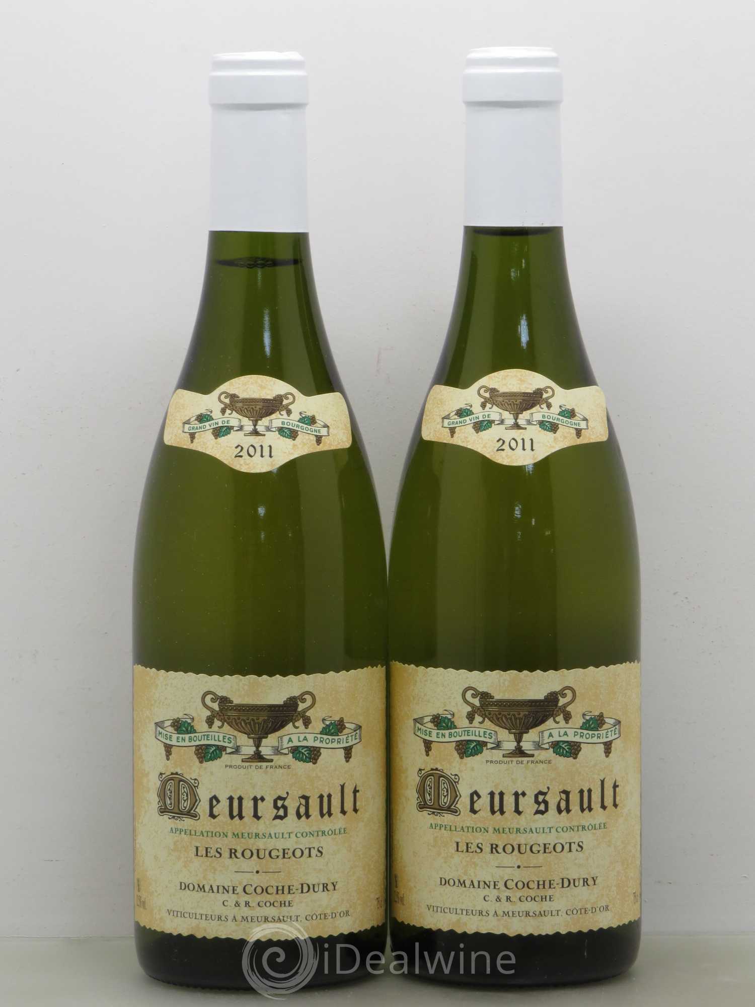 Meursault Les Rougeots Coche Dury (Domaine) 2011 - Lot de 2 bouteilles - 0