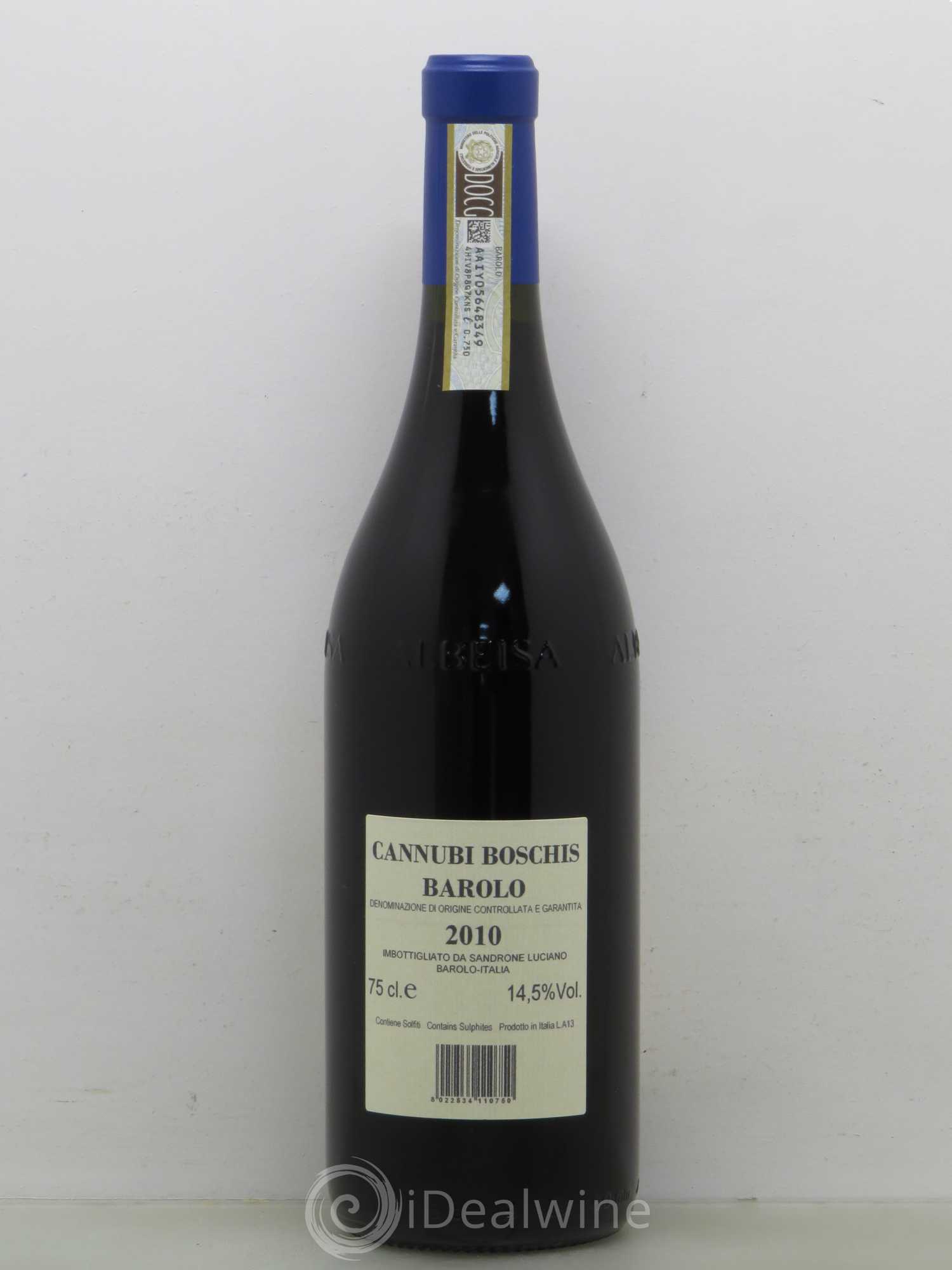 Barolo DOCG Aleste (anciennement Cannubi Boschis) Luciano Sandrone 2010 - Lot de 1 bouteille - 1