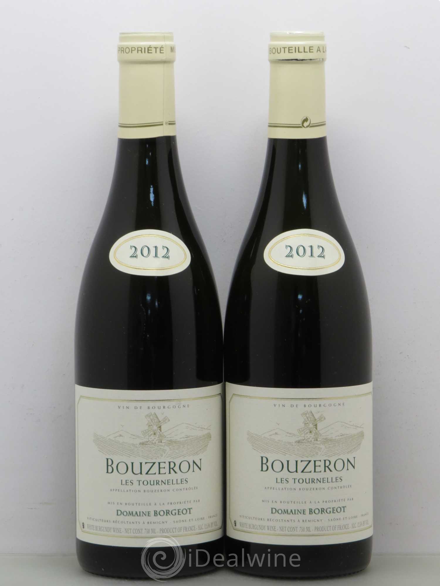 Bouzeron Bouzeron Les Tournelles Borgeot (sans prix de réserve) 2012 - Posten von 2 Flaschen - 0