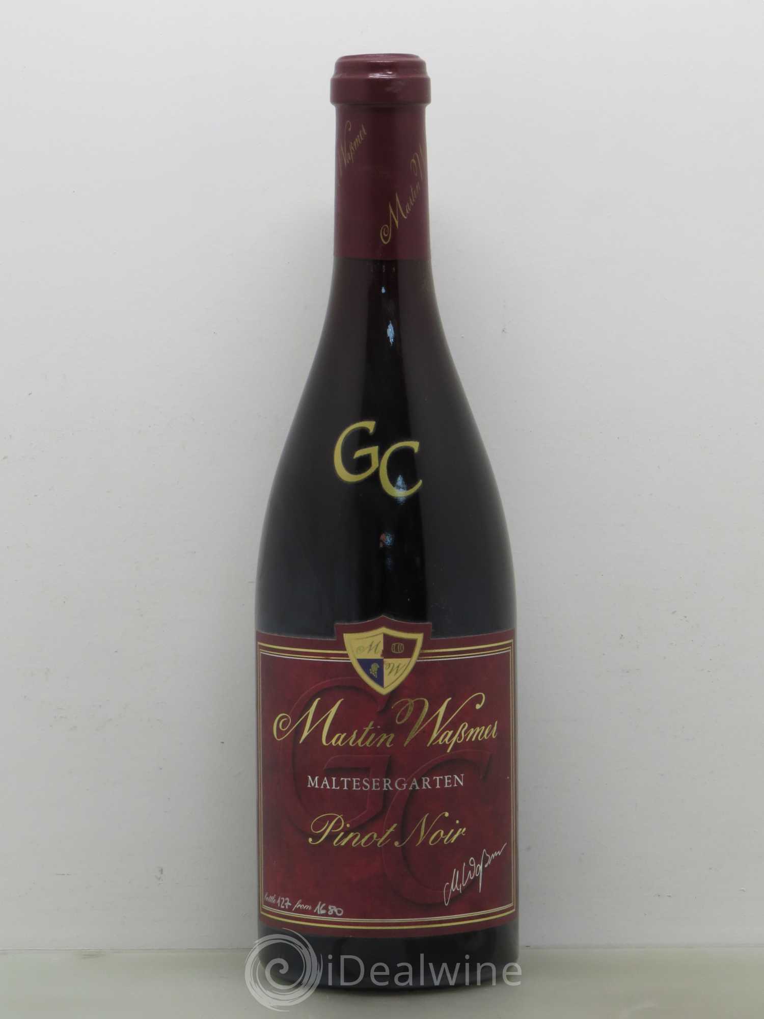 Allemagne Wassmer Maltesergarten Gc Baden Markgraflerland Schlatter 2010 - Posten von 1 Flasche - 0