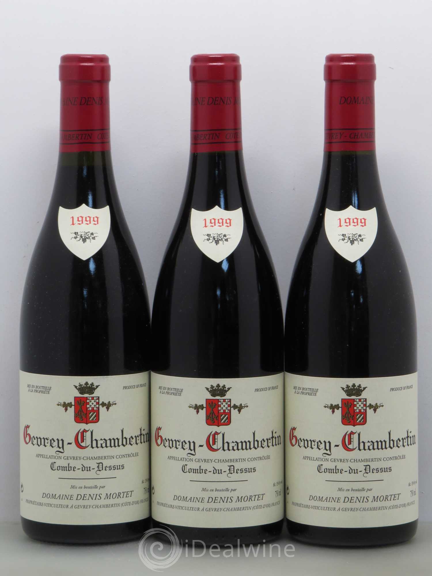 Gevrey-Chambertin Combe Du Dessus Denis Mortet 1999 - Posten von 3 Flaschen - 0