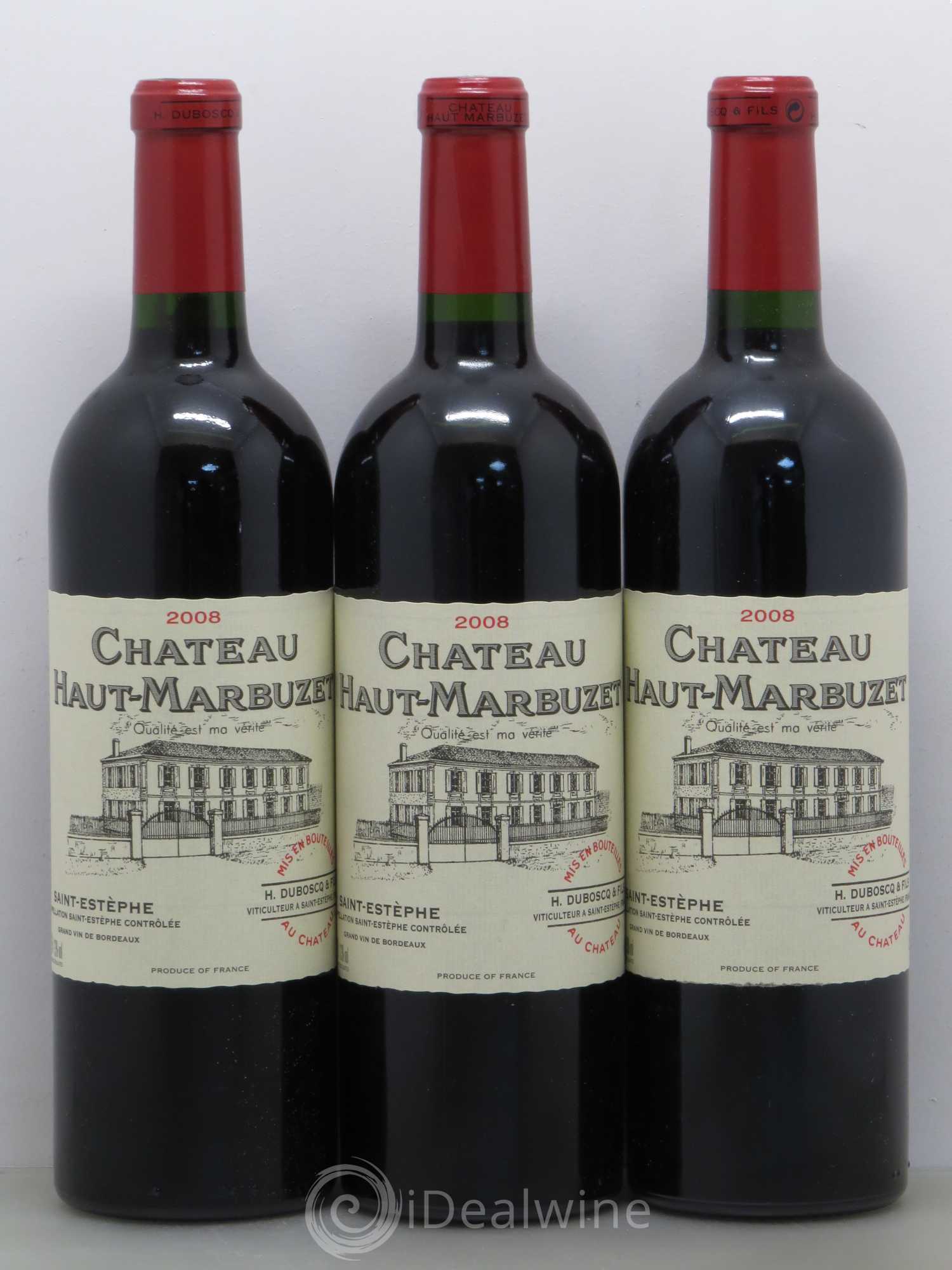 Château Haut Marbuzet 2008 - Lot de 12 bouteilles - 1