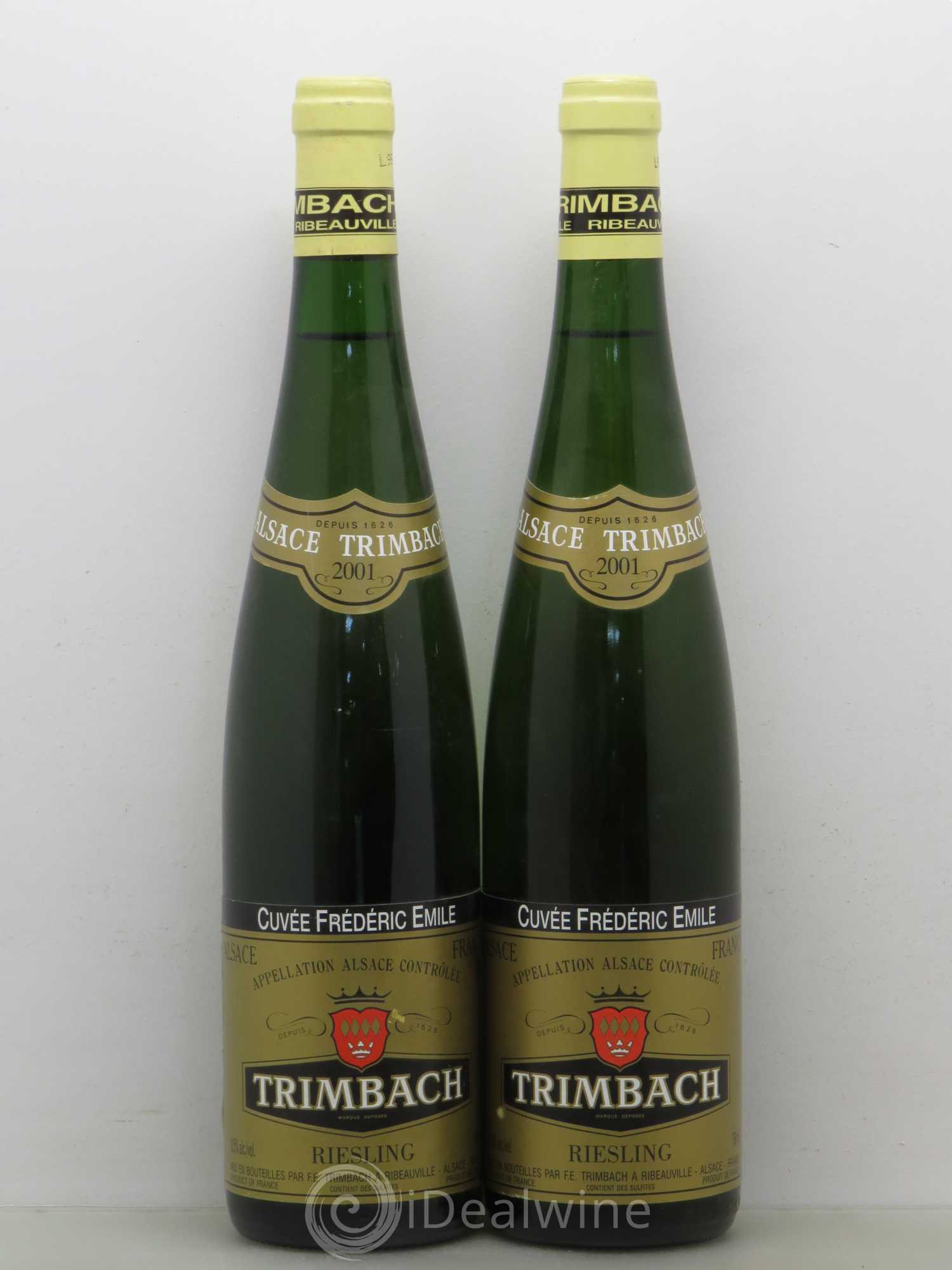 Alsace Riesling Cuvée Frédéric Emile Trimbach (Domaine) 2001 - Lot de 2 bouteilles - 0