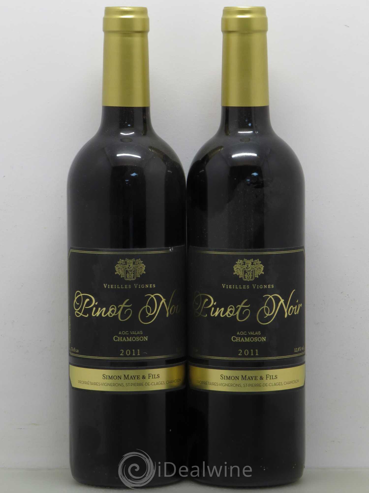 Vins Etrangers Pinot Noir Vieilles Vignes Simon Maye AOC Valais (Suisse) 2011 - Lotto di 2 bottiglie - 0