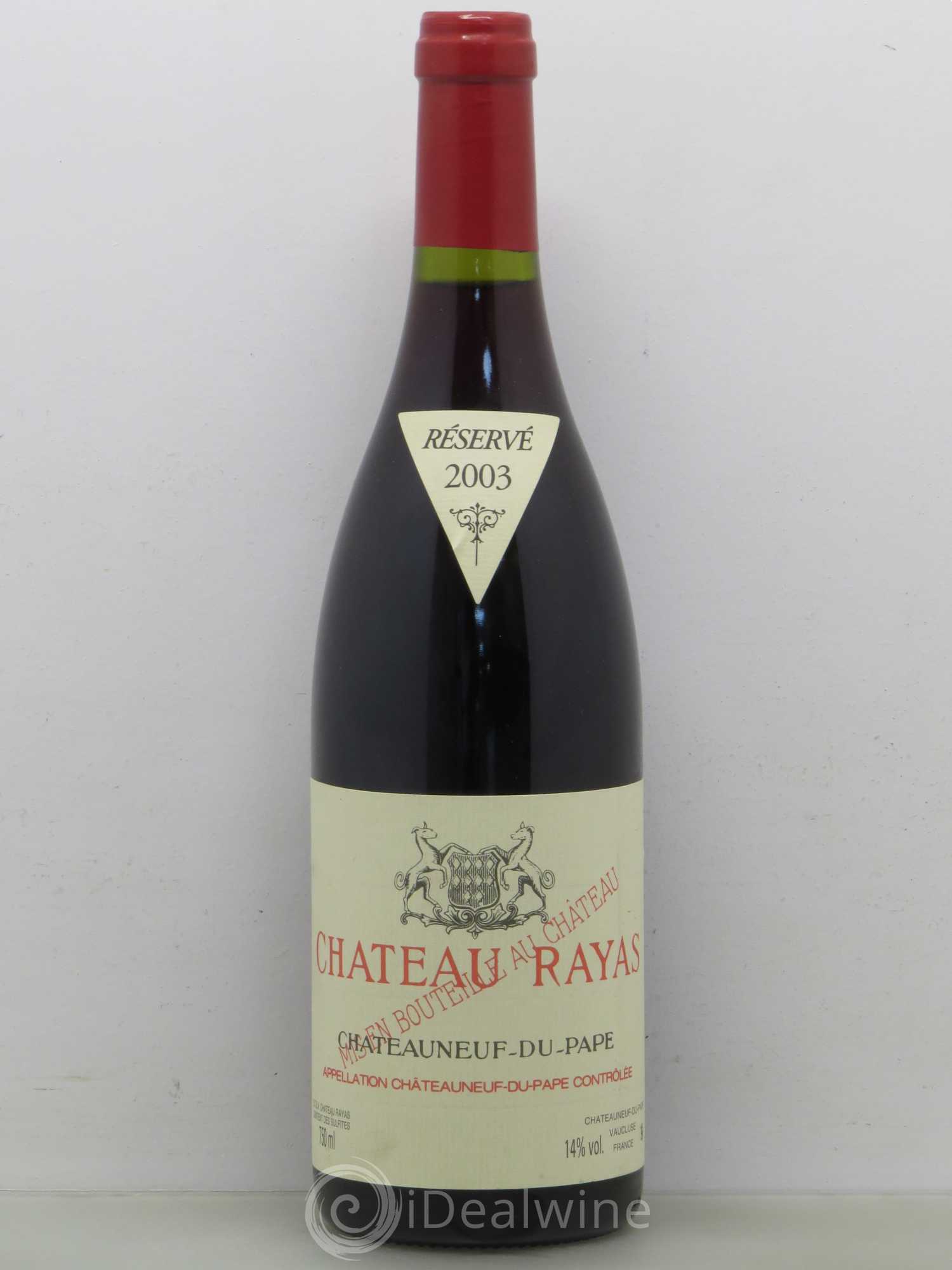 Châteauneuf-du-Pape Château Rayas Emmanuel Reynaud 2003 - Lot de 1 bouteille - 0