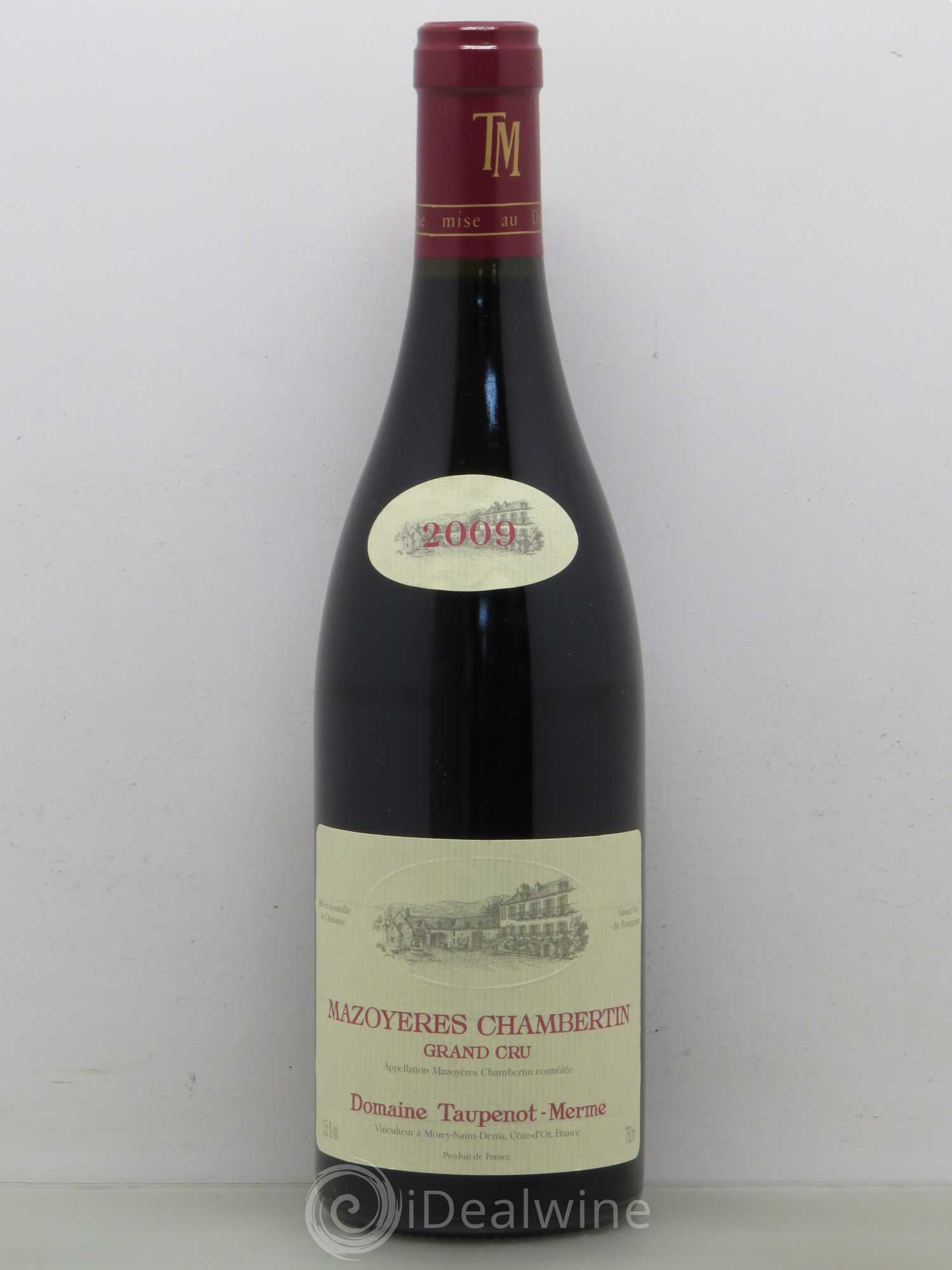 Mazoyères-Chambertin Grand Cru Taupenot Merme 2009 - Lot de 1 bouteille - 0