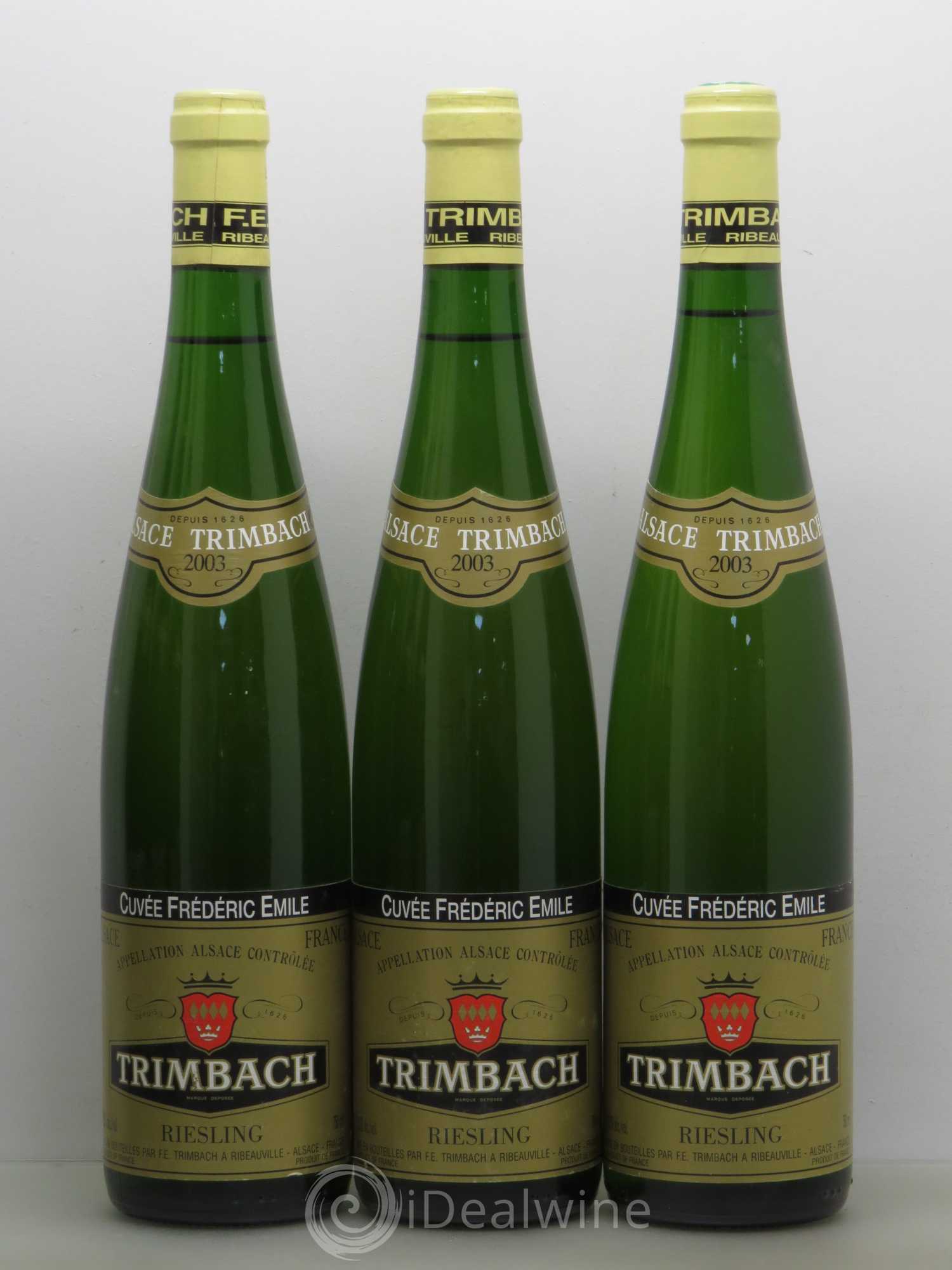 Alsace Riesling Cuvée Frédéric Emile Trimbach (Domaine) 2003 - Lot de 6 bouteilles - 1