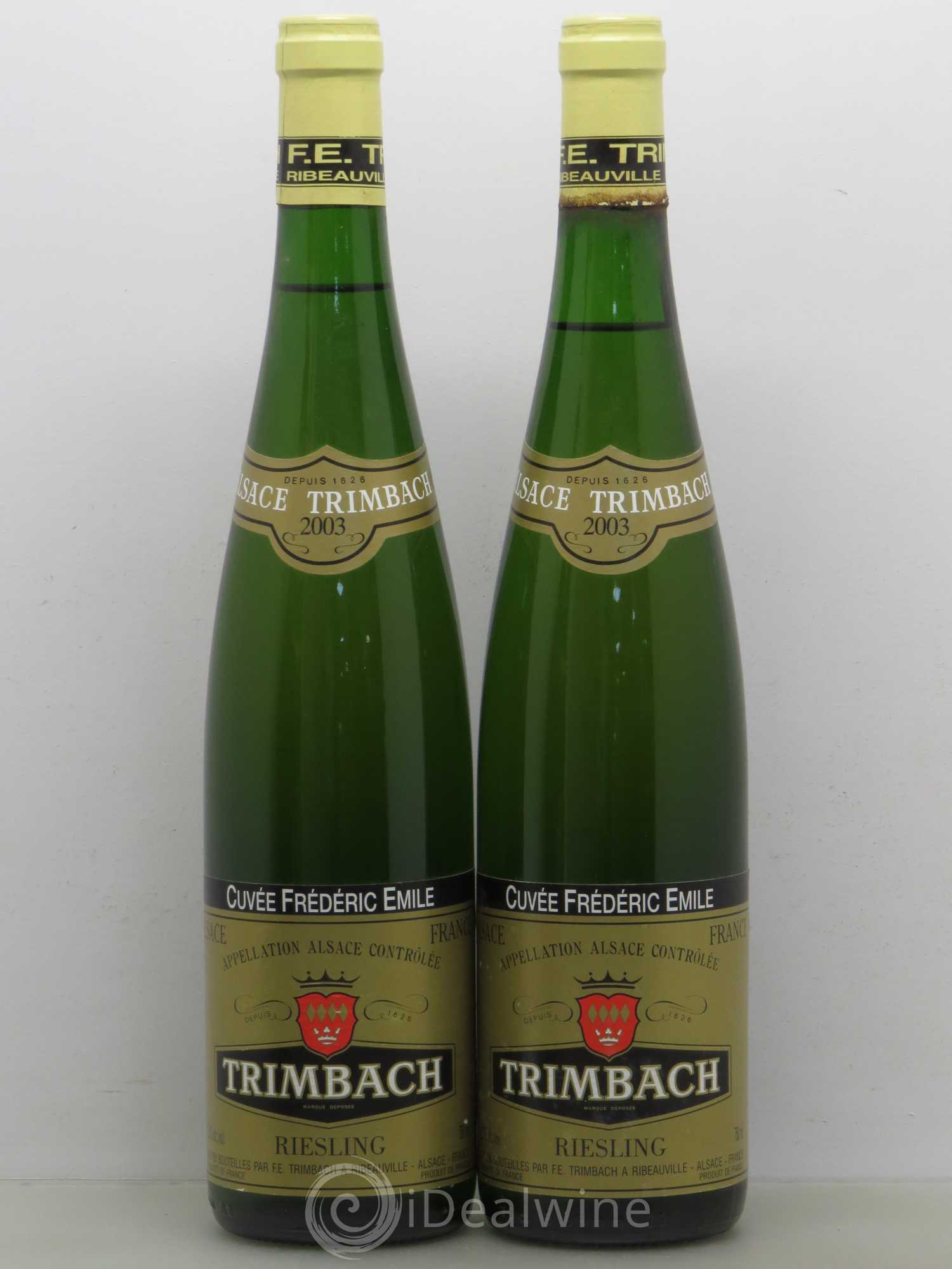 Alsace Riesling Cuvée Frédéric Emile Trimbach (Domaine) 2003 - Lot de 2 bouteilles - 0