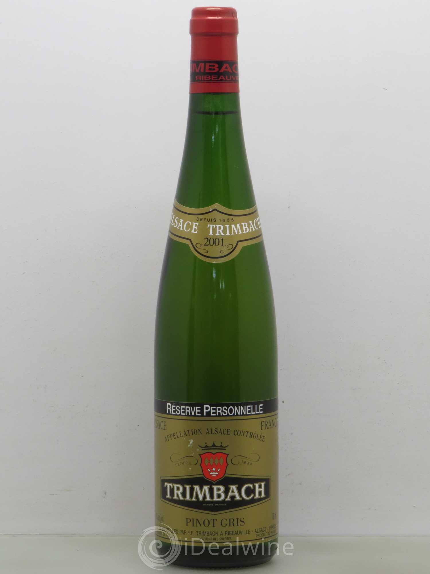 Alsace Pinot Gris Réserve Personnelle Trimbach (Domaine) 2001 - Lot de 1 bouteille - 0