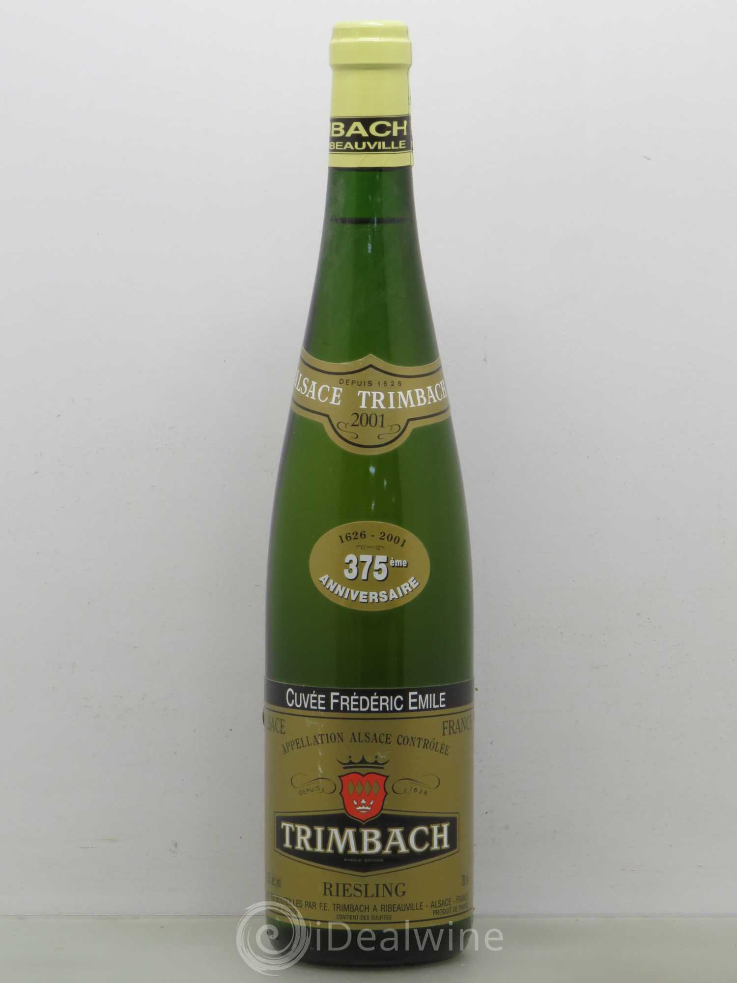 Alsace Riesling Cuvée Frédéric Emile Trimbach (Domaine) Cuvée des 375 ans 2001 - Posten von 1 Flasche - 0