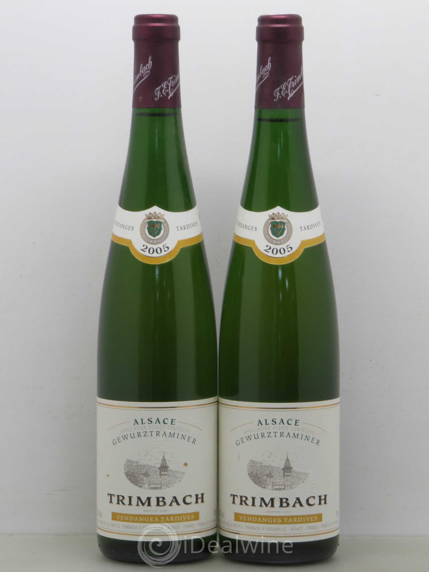 Alsace Gewurztraminer Vendanges Tardives Trimbach (Domaine) 2005 - Lotto di 2 bottiglie - 0