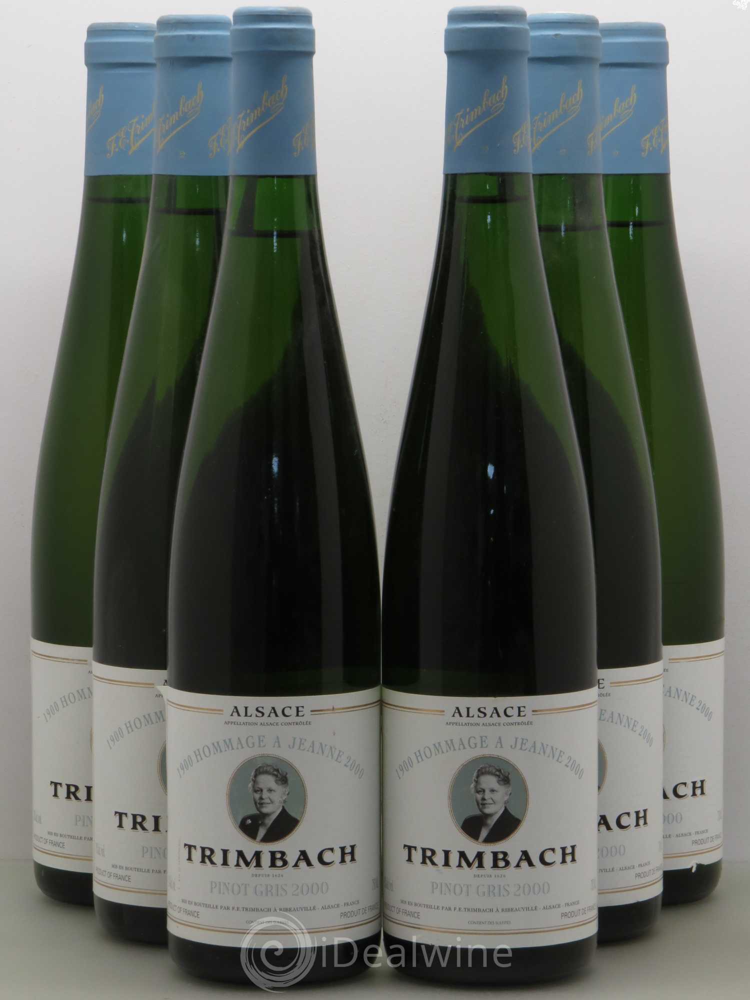 Pinot Gris Hommage À Jeanne Trimbach 2000 - Posten von 6 Flaschen - 0
