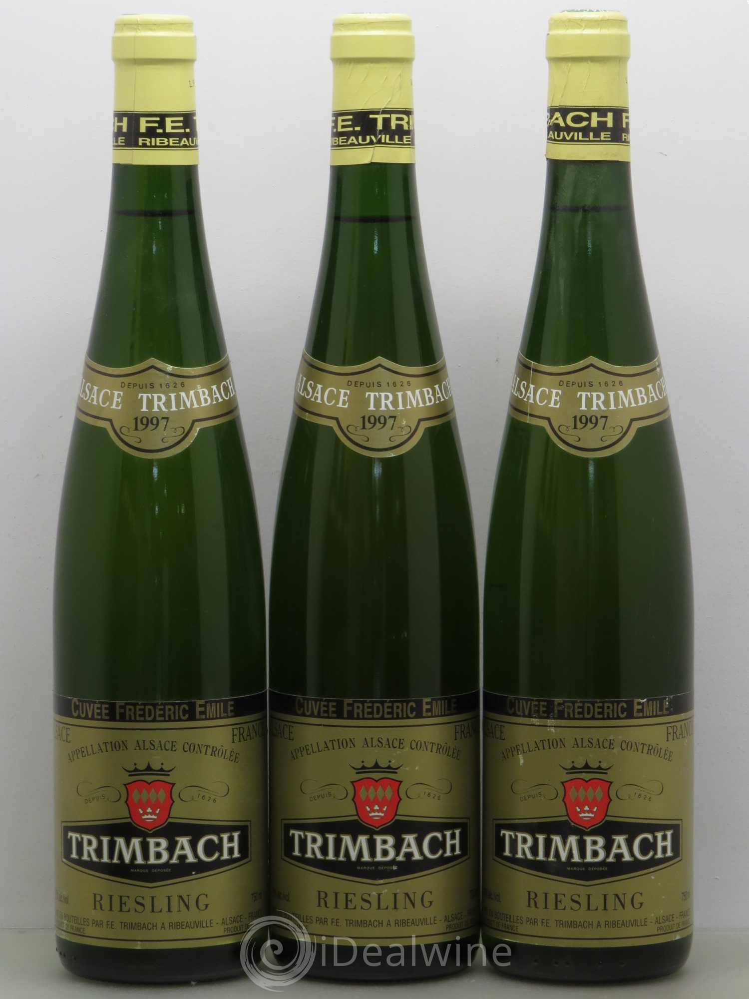 Alsace Riesling Cuvée Frédéric Emile Trimbach (Domaine) 1997 - Lot de 3 bouteilles - 0