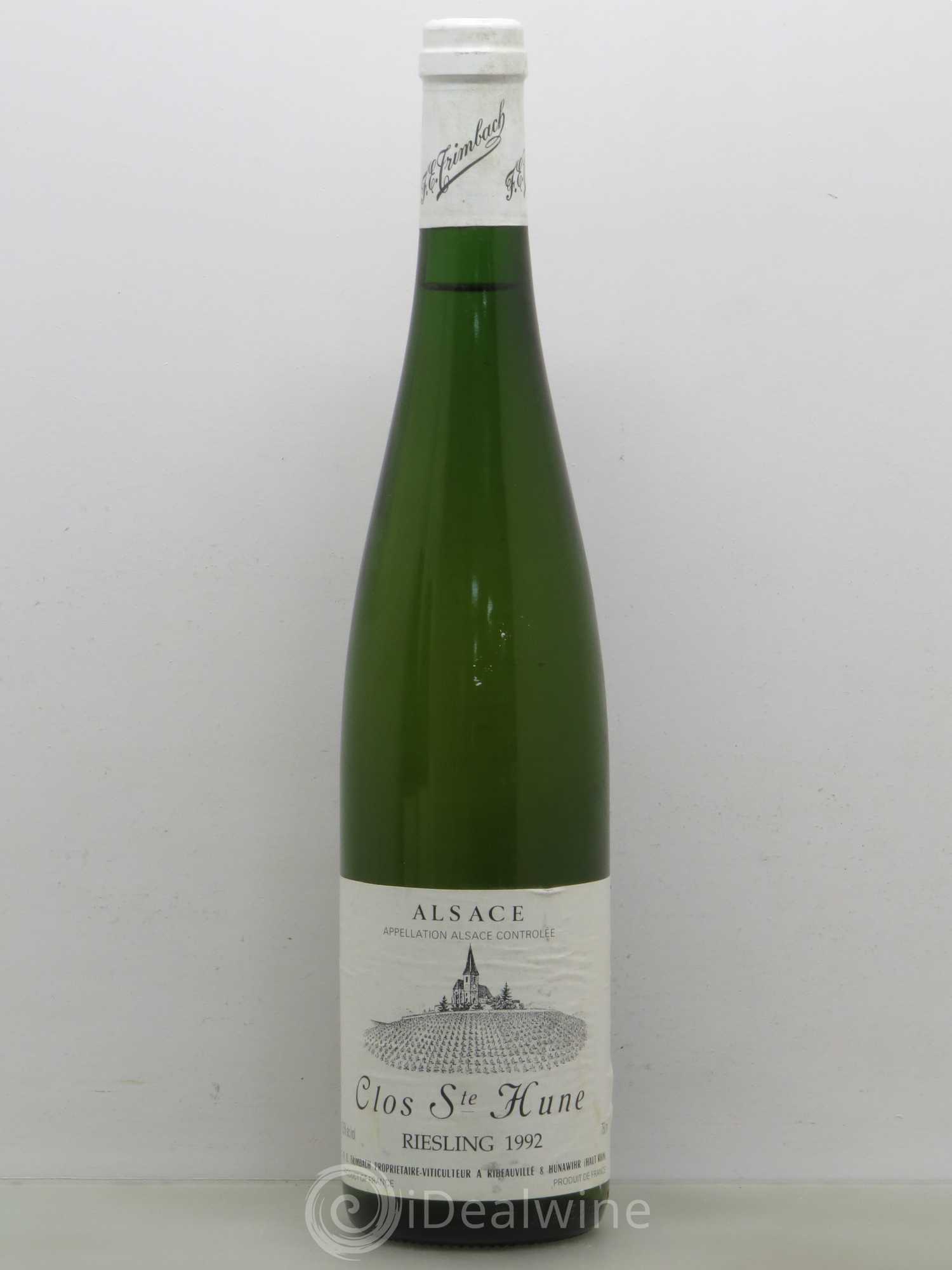 Alsace Riesling Clos Sainte-Hune Trimbach (Domaine) 1992 - Lot de 1 bouteille - 0