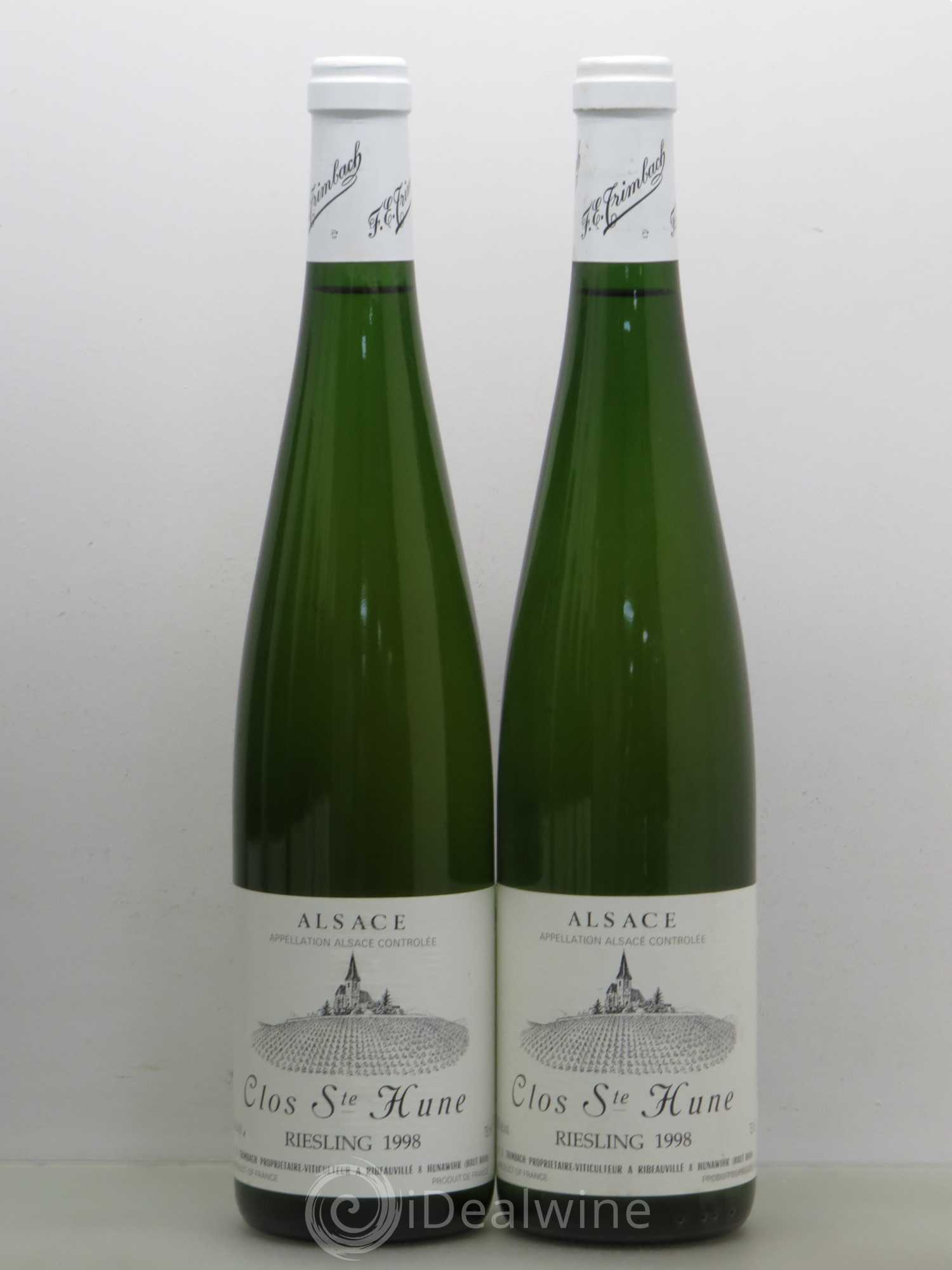 Alsace Riesling Clos Sainte-Hune Trimbach (Domaine) 1998 - Lot de 2 bouteilles - 0