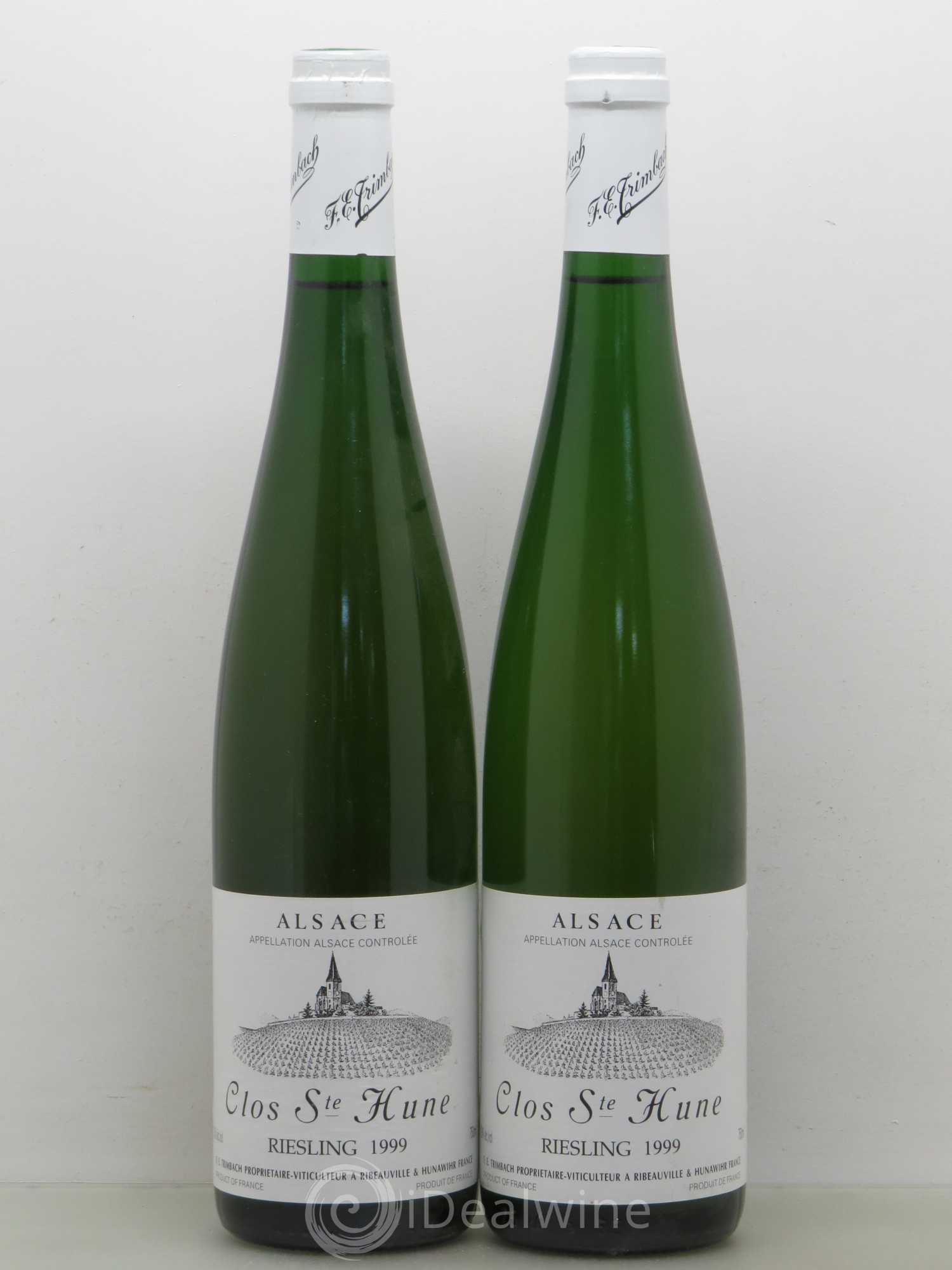 Alsace Riesling Clos Sainte-Hune Trimbach (Domaine) 1999 - Lot de 2 bouteilles - 0