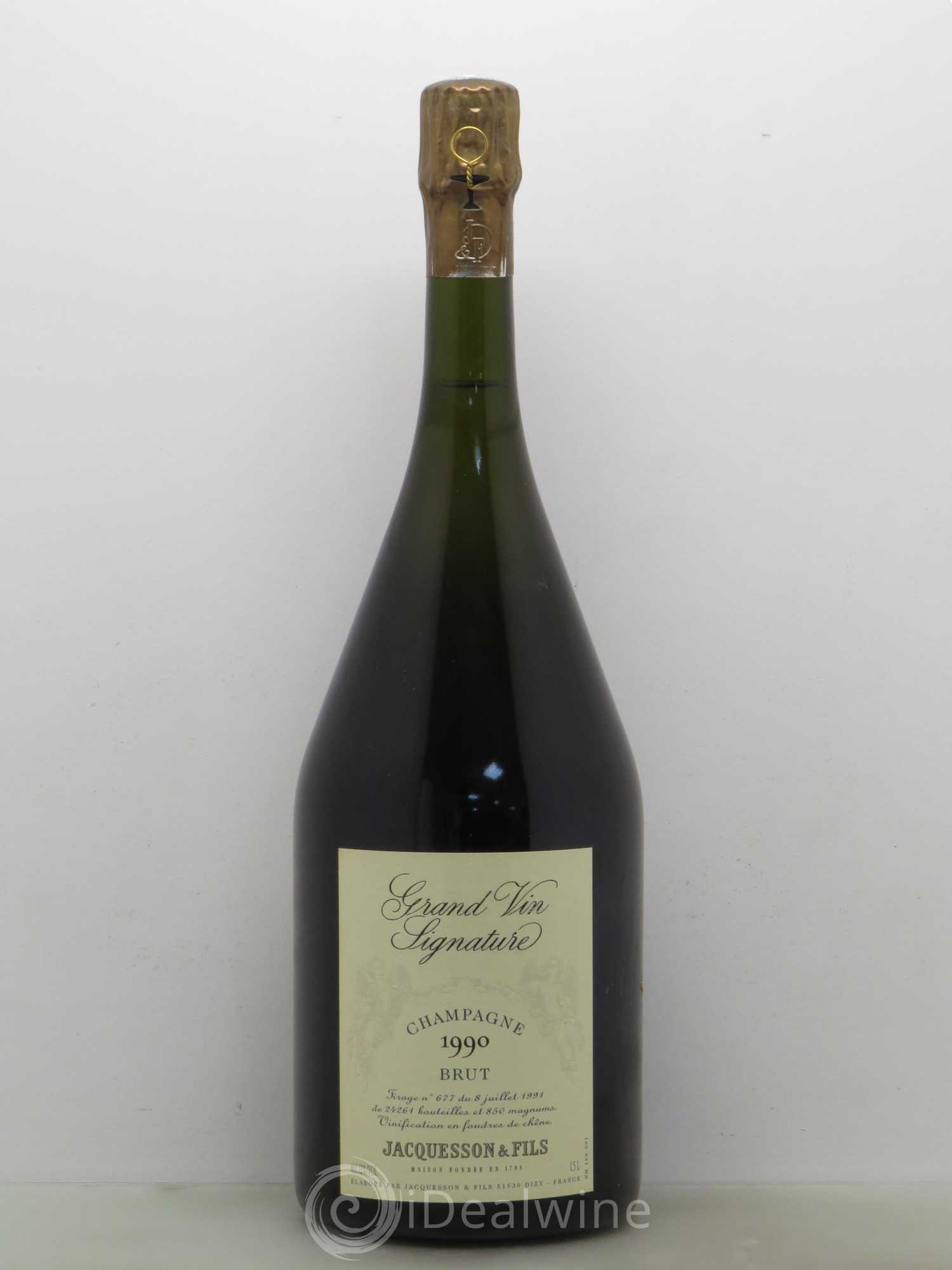 Millésimé Jacquesson Signature 1990 - Lot de 1 magnum - 0