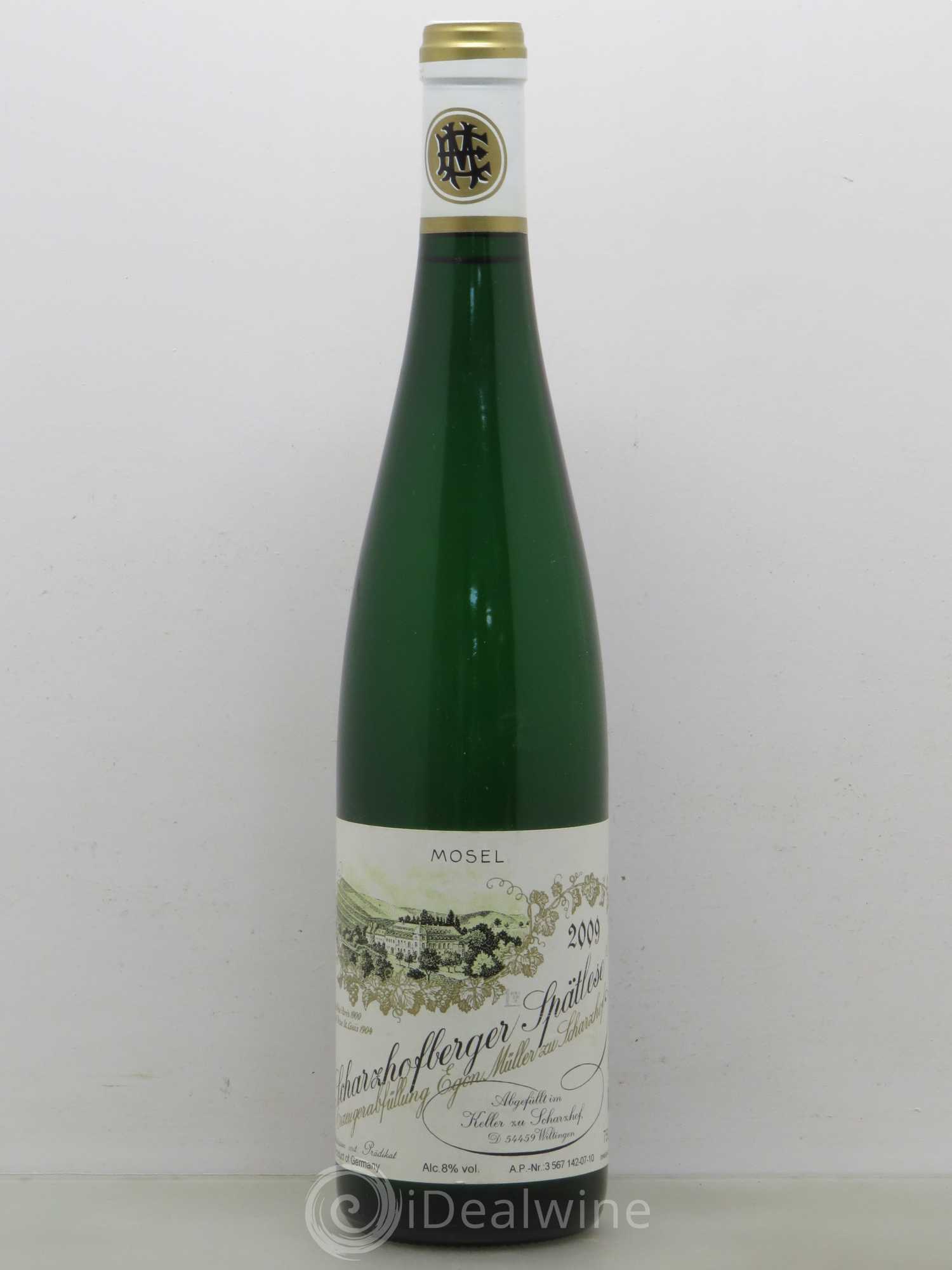 Riesling Scharzhofberger Spatlese Egon Muller .07 2009 - Posten von 1 Flasche - 0