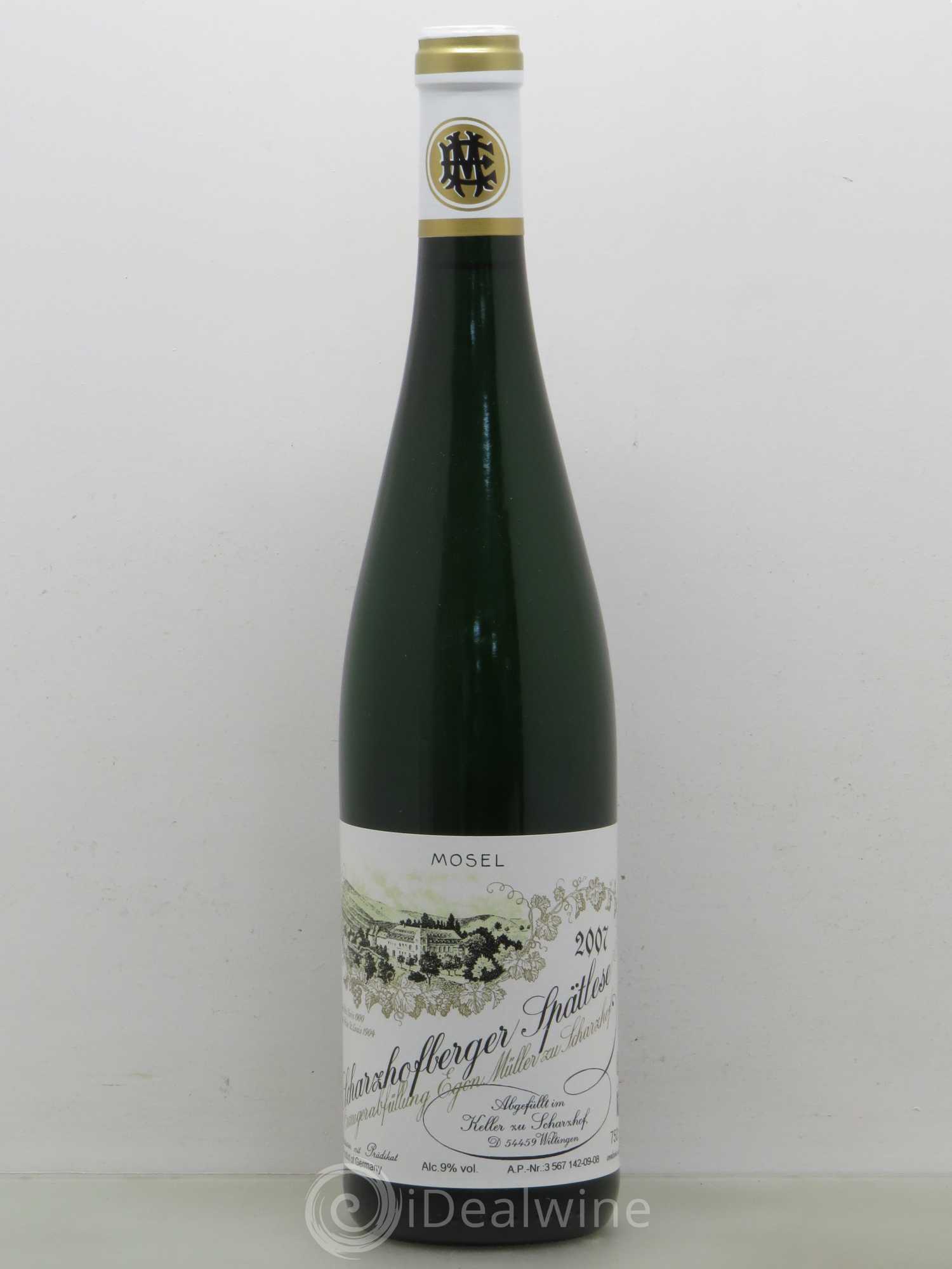 Riesling Scharzhofberger Spatlese Egon Muller .09 2007 - Posten von 1 Flasche - 0