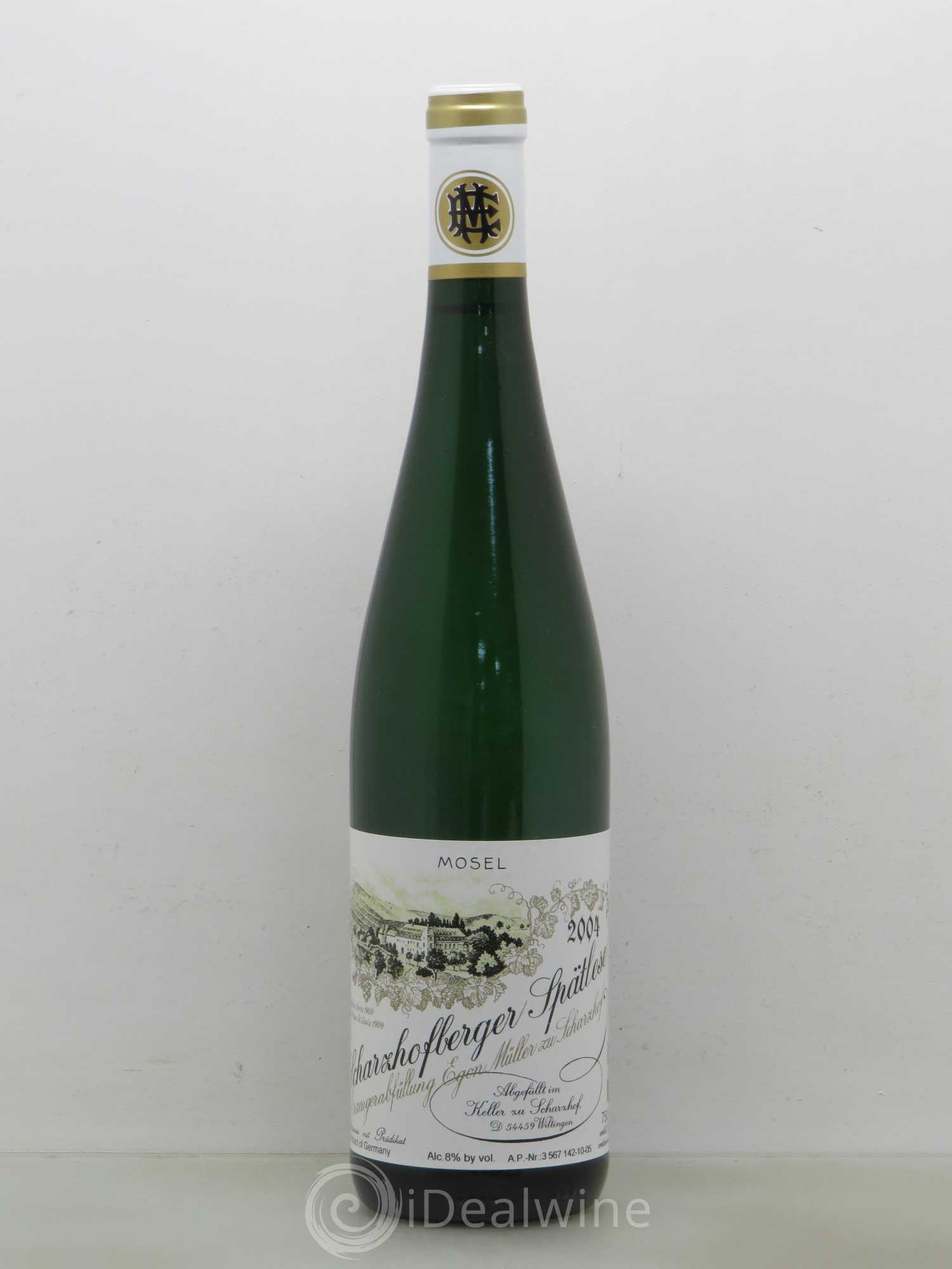 Riesling Scharzhofberger Spatlese Egon Muller 10 2004 - Posten von 1 Flasche - 0
