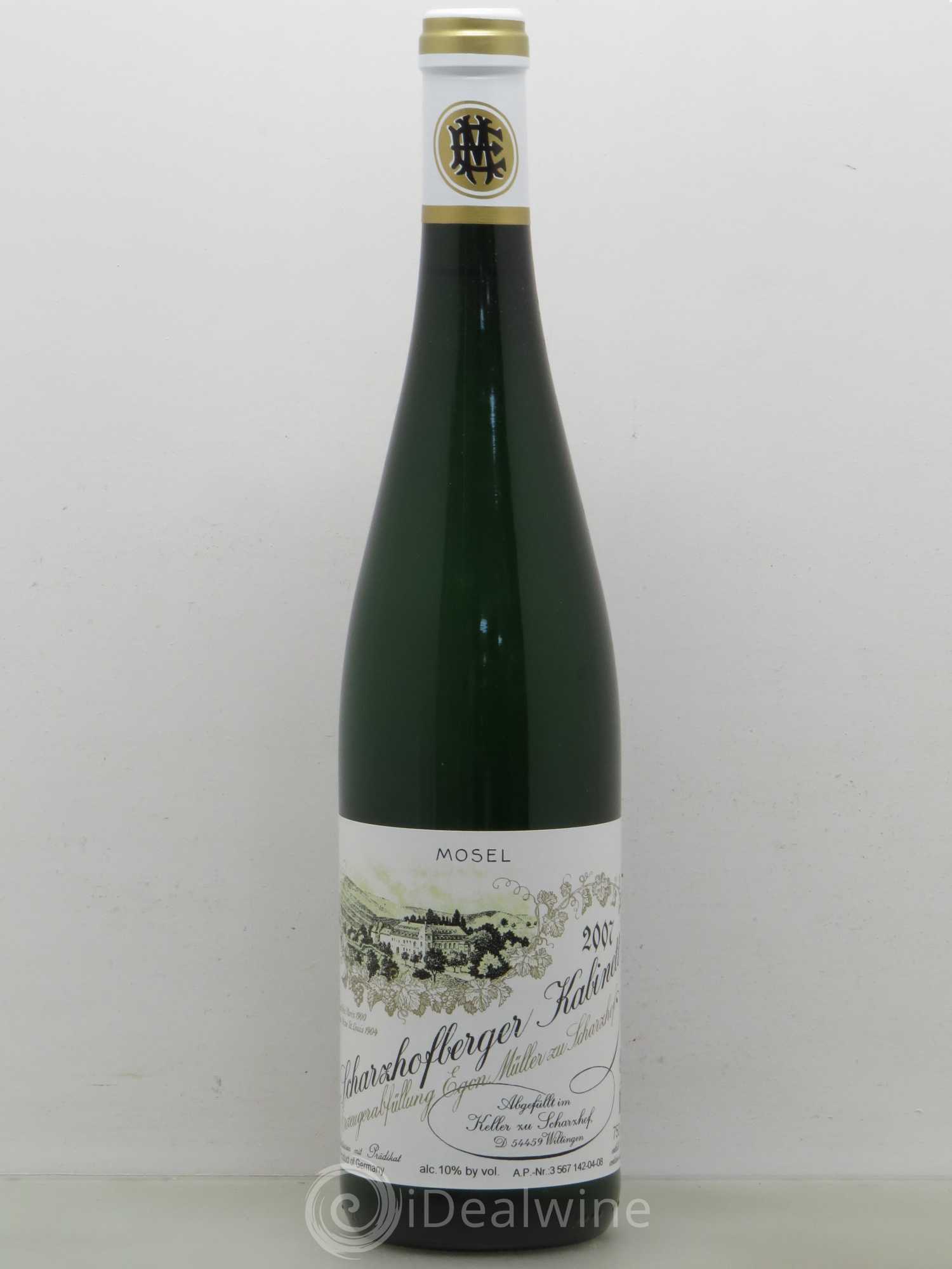 Riesling Scharzhofberger Kabinett Egon Muller .04 2007 - Lot de 1 bouteille - 0