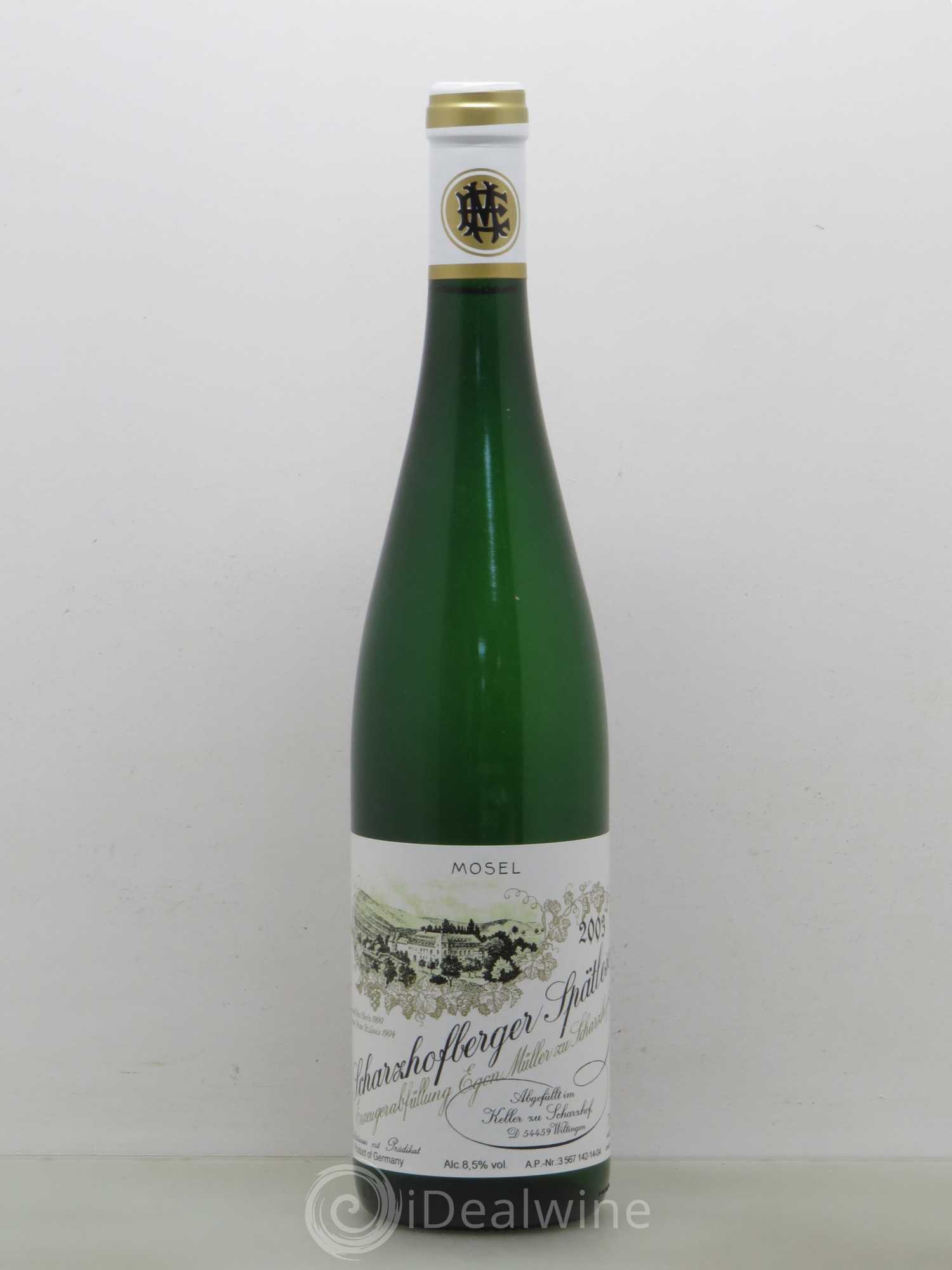 Riesling Scharzhofberger Spatlese Egon Muller 14 2003 - Posten von 1 Flasche - 0