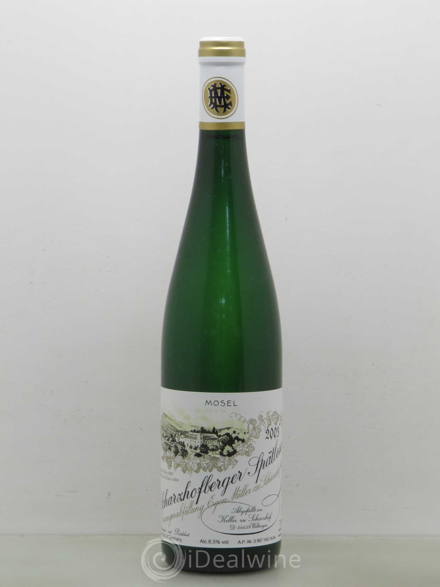 Riesling Scharzhofberger Spatlese Egon Muller 14 2003 - Posten von 1 Flasche - 0