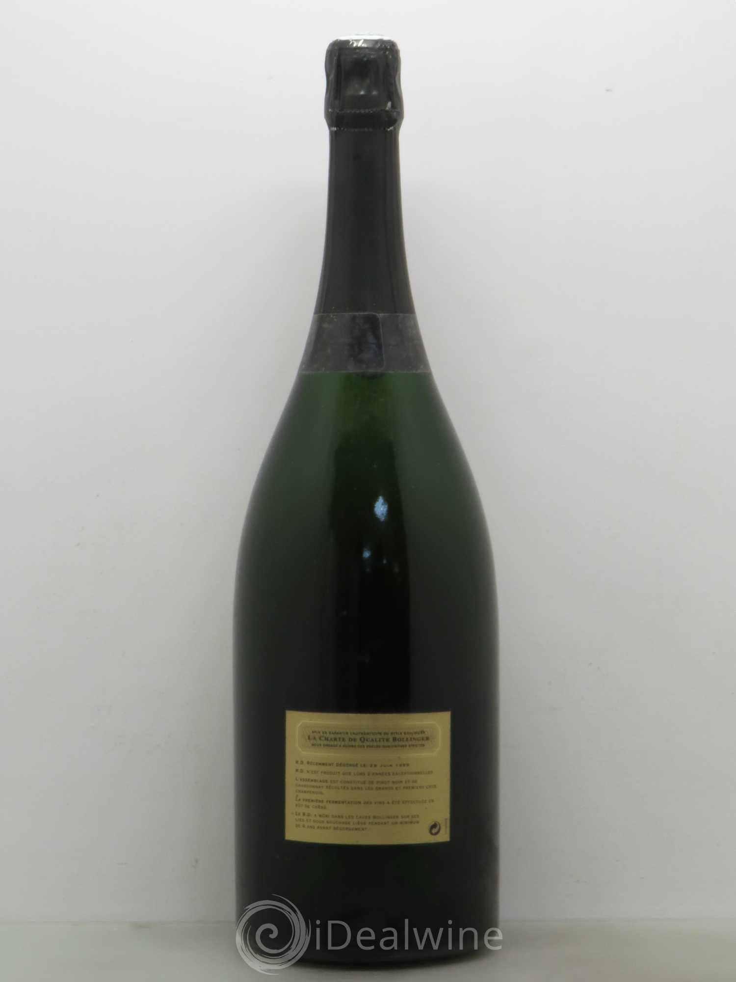 R.D. Extra-Brut Bollinger Dégorgement en juin 1999 1981 - Posten von 1 Magnum - 1