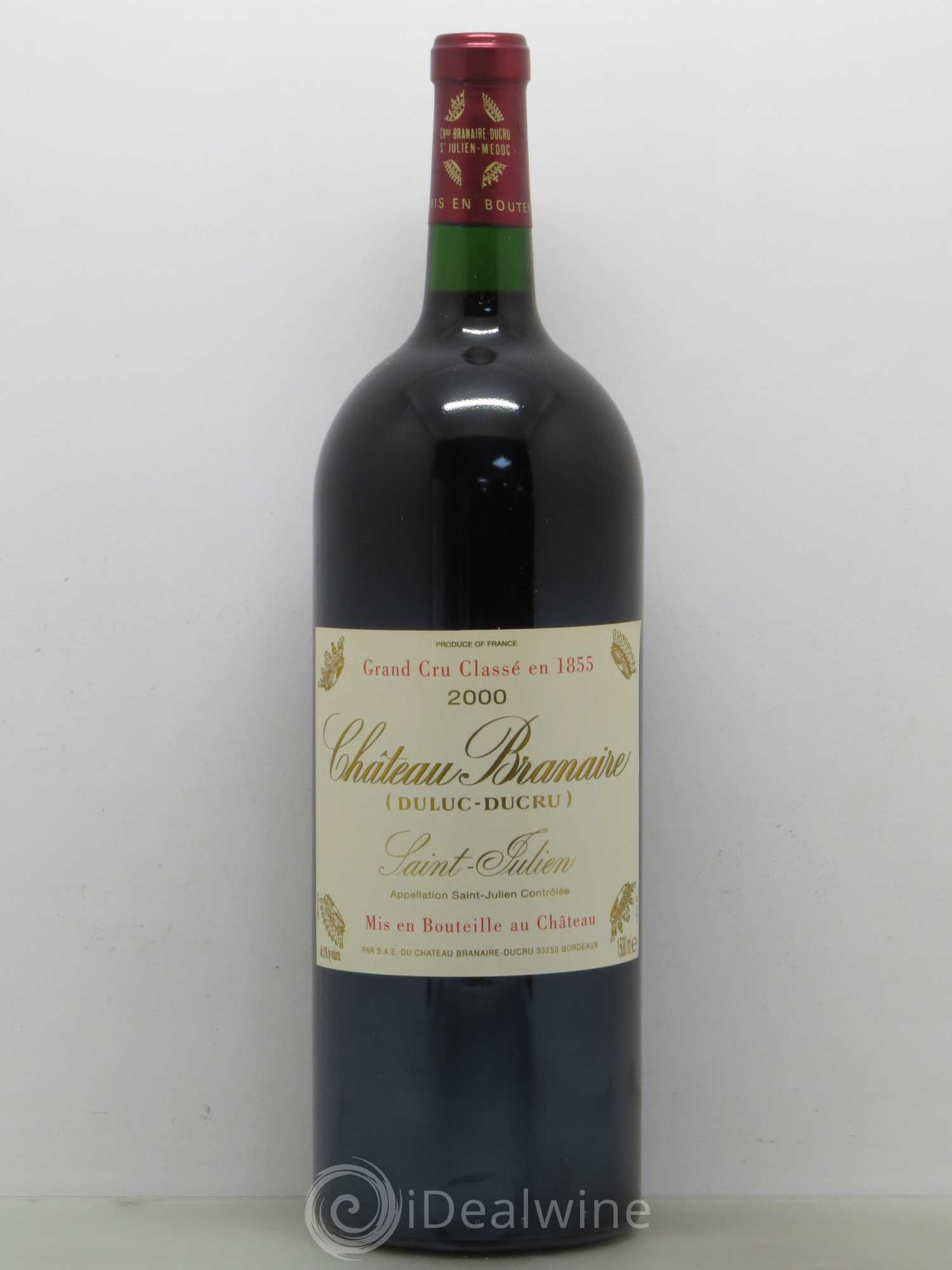 Château Branaire Ducru 4ème Grand Cru Classé 2000 - Lot de 1 magnum - 0