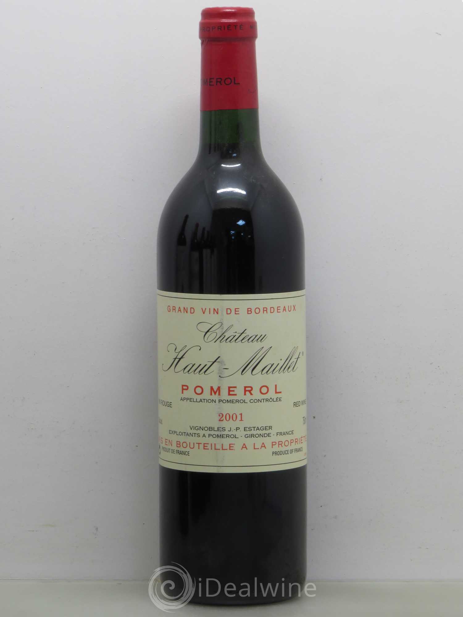 Château Haut-Maillet 2001 - Lot de 1 bouteille - 0