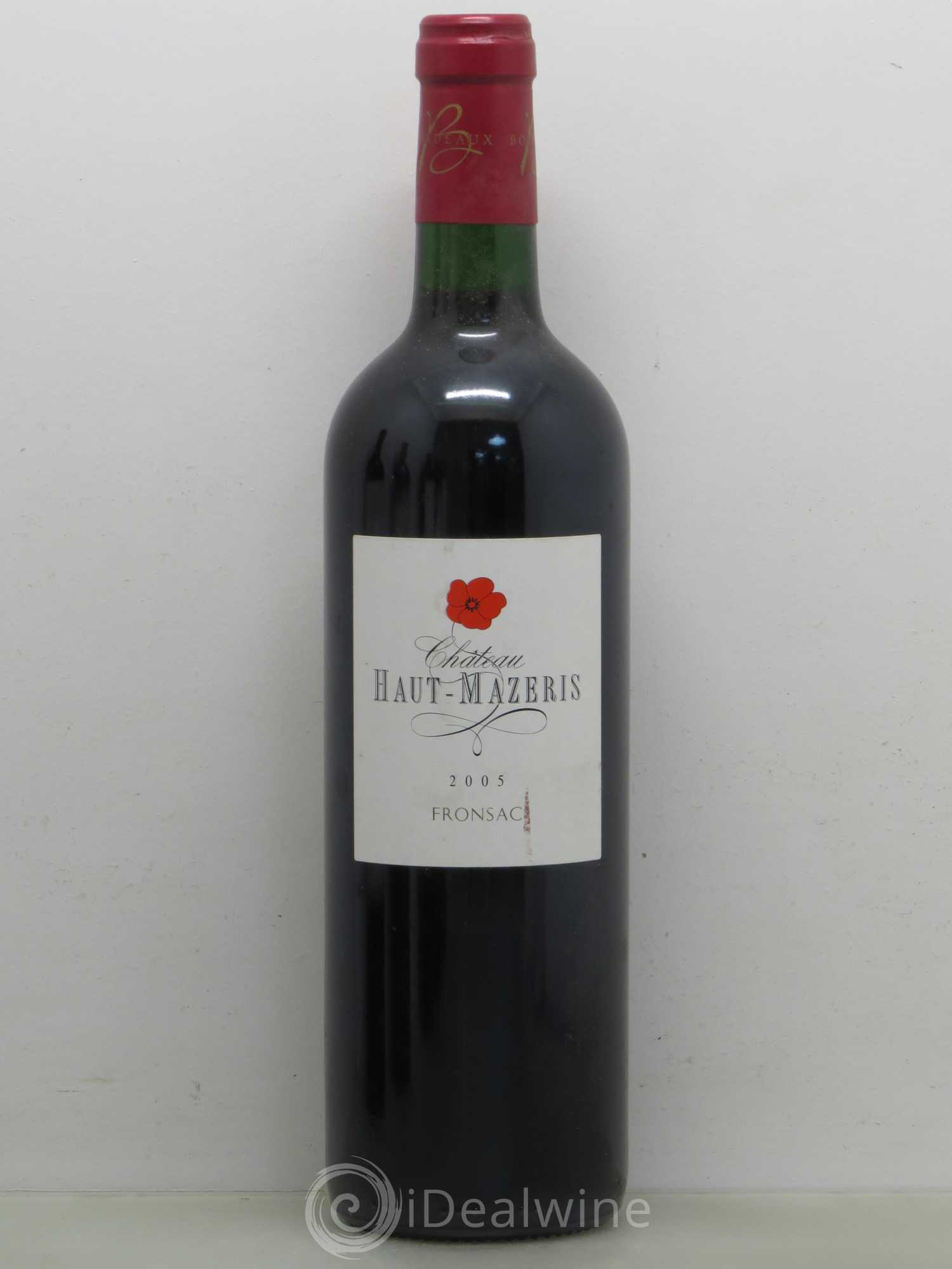 Château Haut Mazeris 2005 - Lot de 1 bouteille - 0