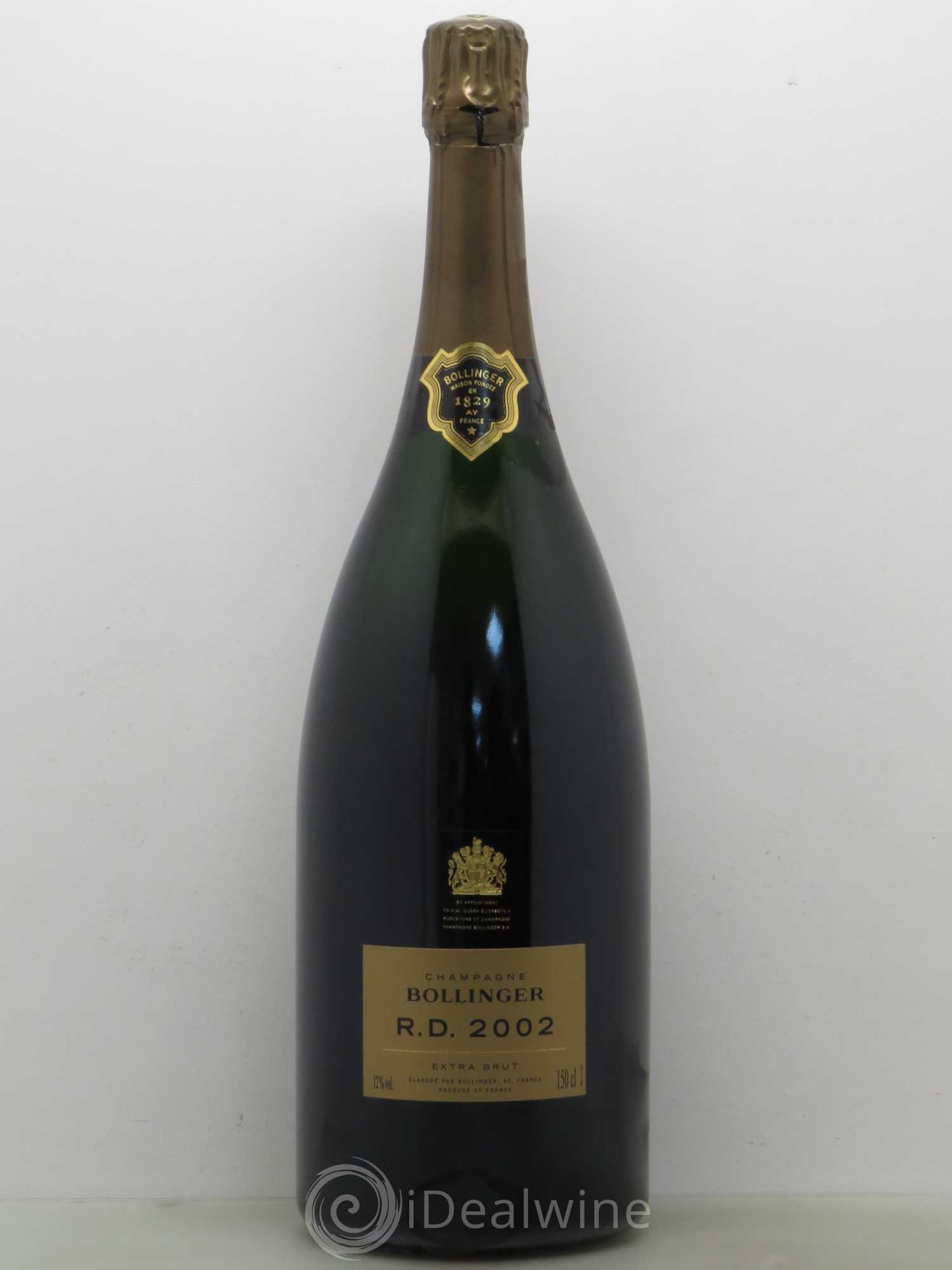 R.D. Extra-Brut Bollinger 2002 - Lot de 1 magnum - 0