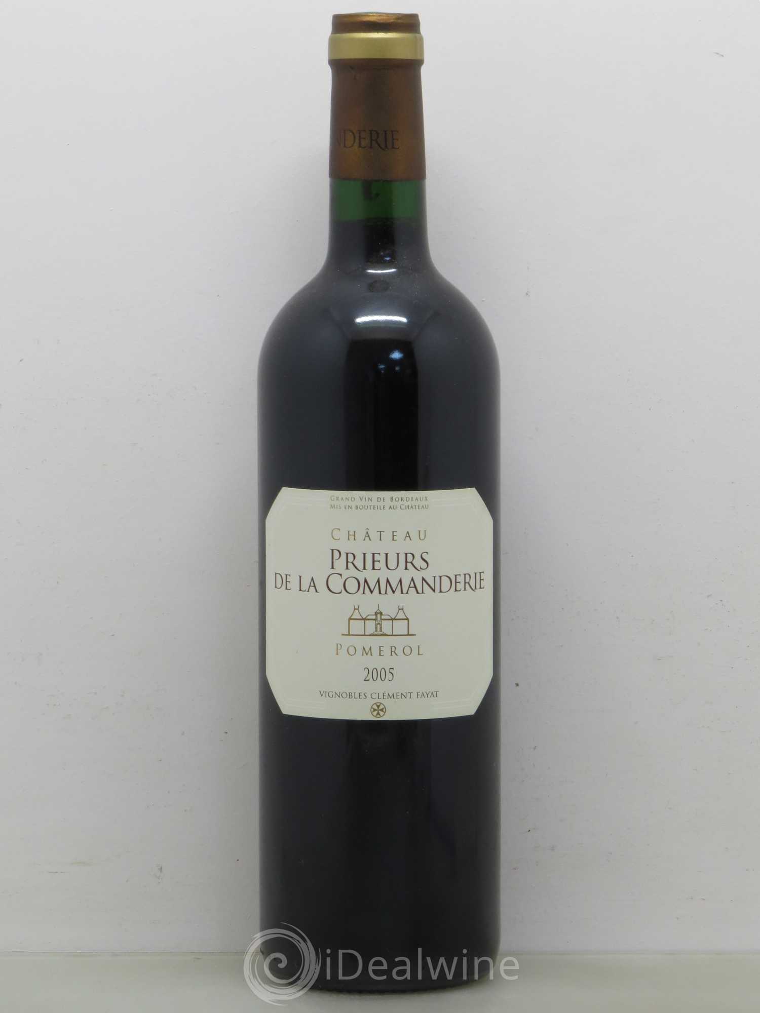 Pomerol Prieurs De La Commanderie 2005 - Lot de 1 bouteille - 0