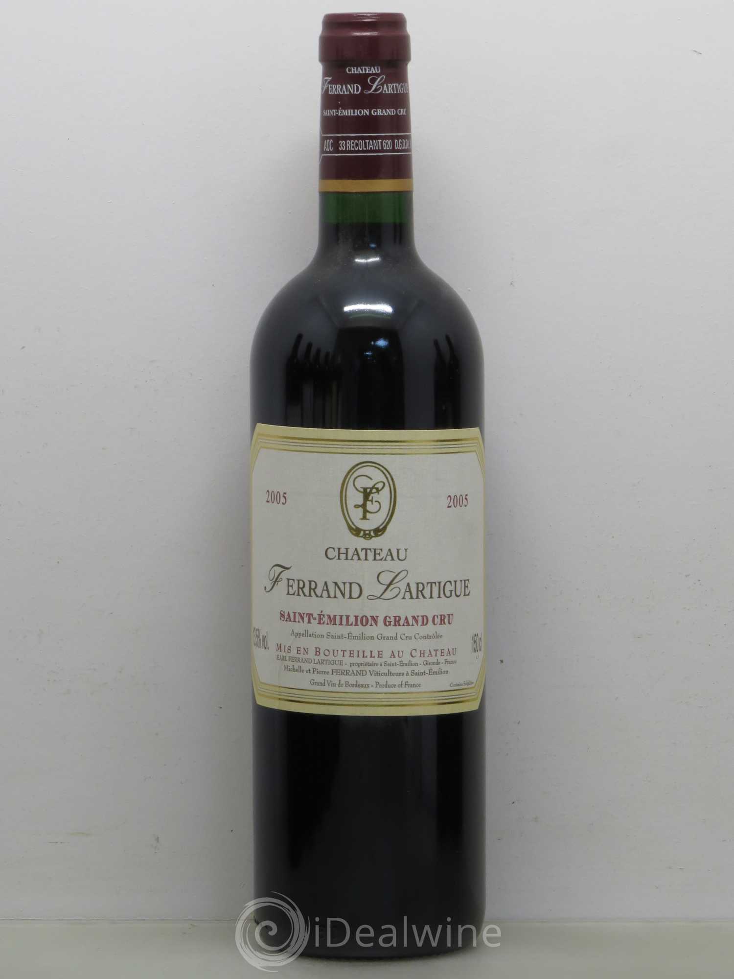 Château Ferrand Lartigue 2005 - Lot de 1 bouteille - 0