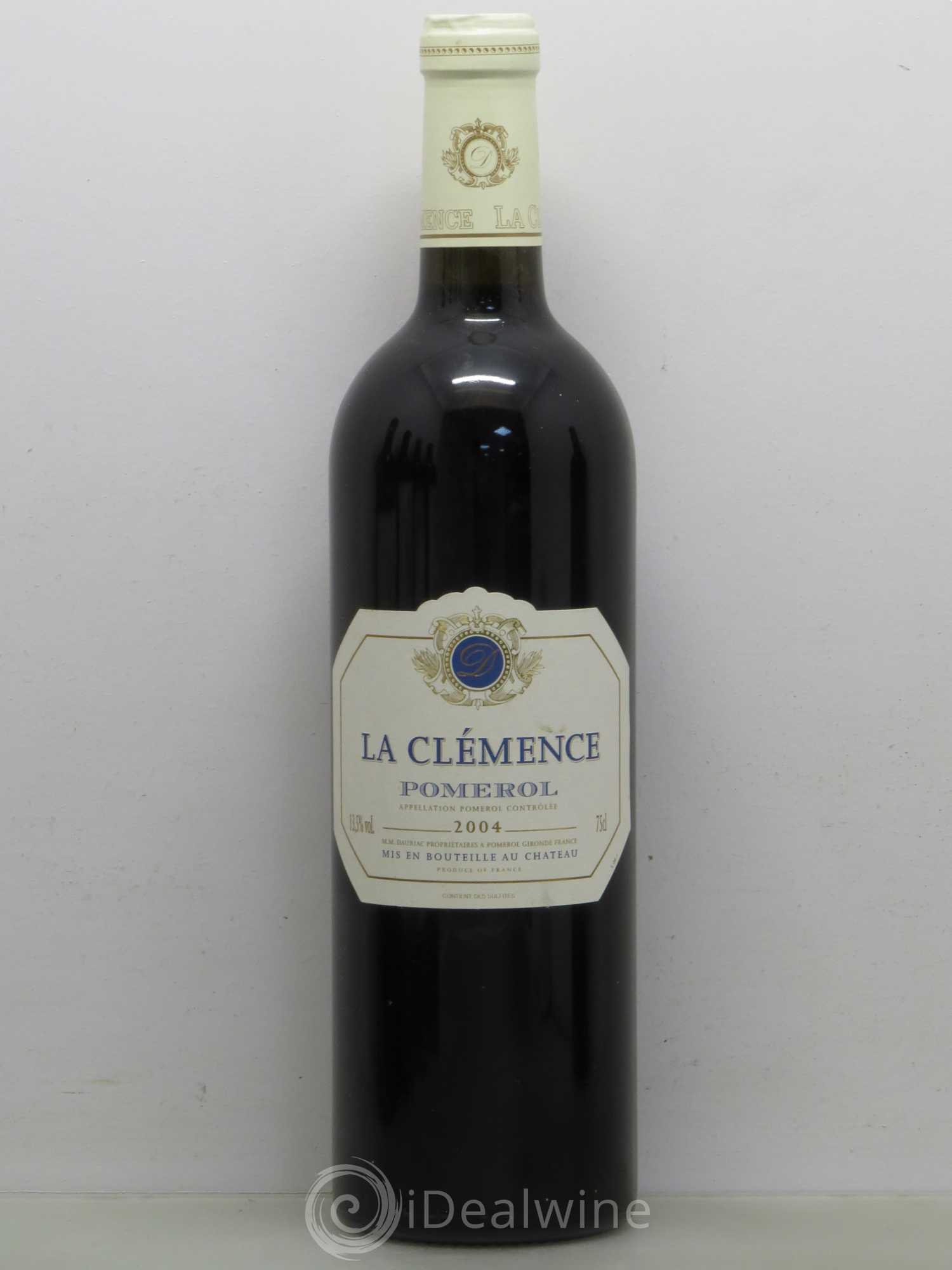 Château La Clémence 2004 - Lot de 1 bouteille - 0