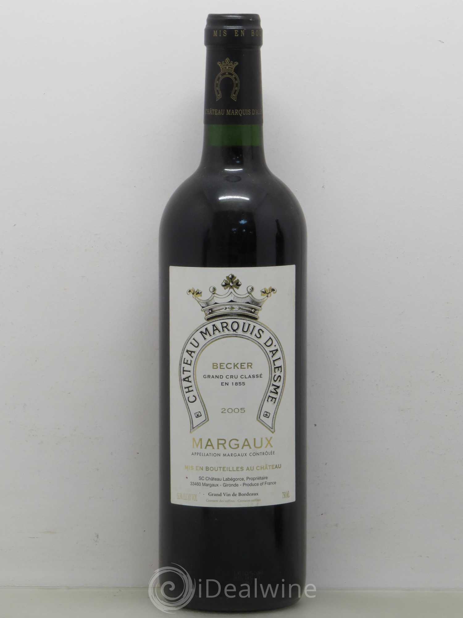 Château Marquis d'Alesme 2005 - Lot de 1 bouteille - 0
