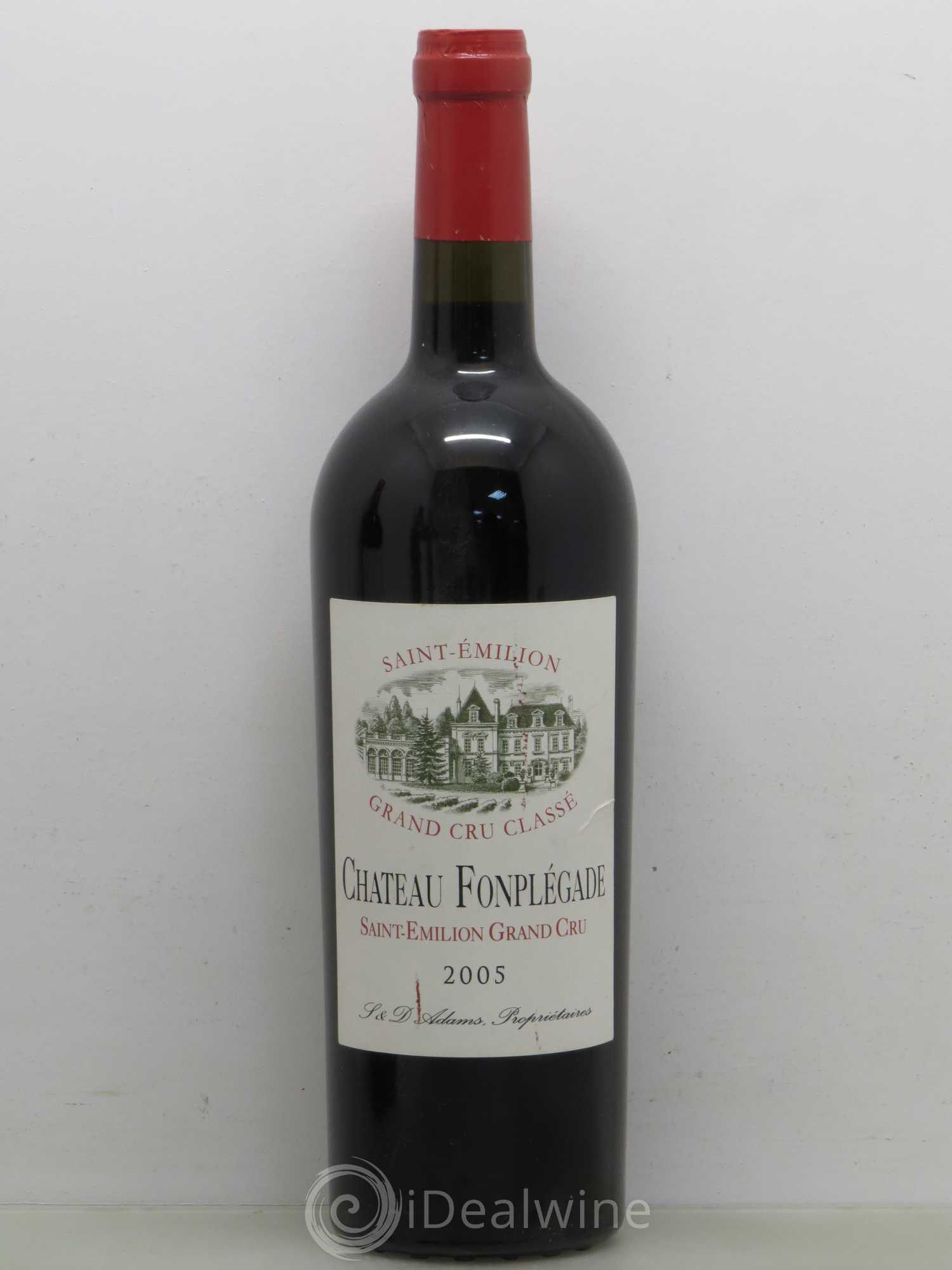 Château Fonplegade Grand Cru Classé 2005 - Lot de 1 bouteille - 0