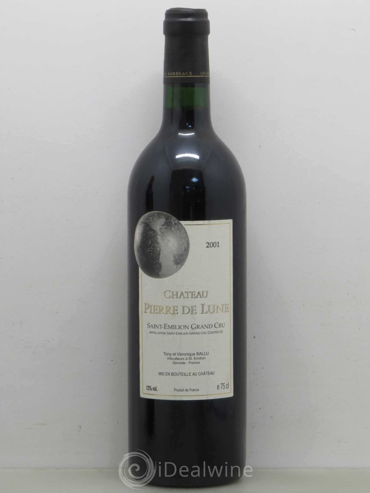 Château Pierre de Lune 2001 - Lot de 1 bouteille - 0