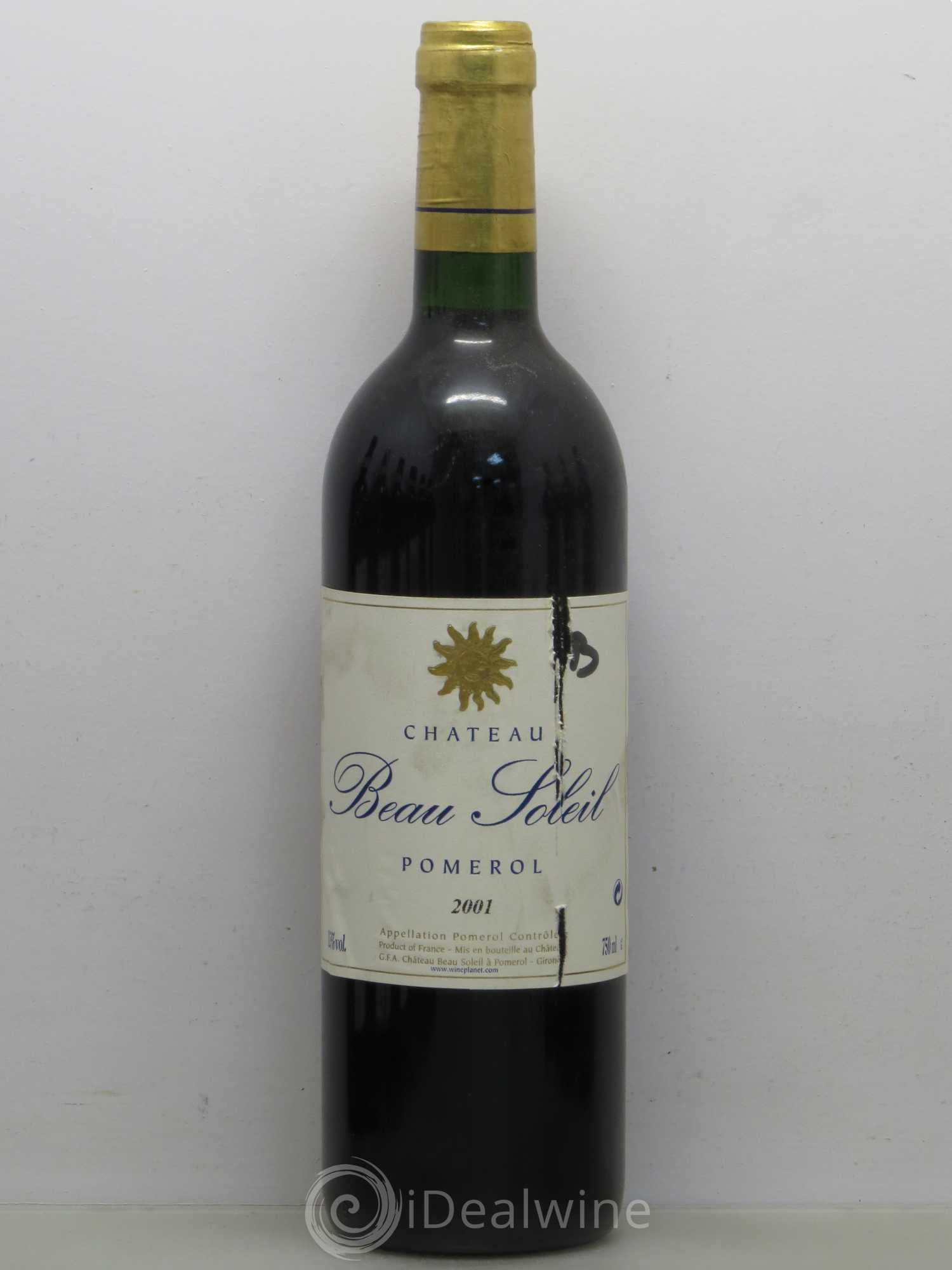 Château Beau Soleil 2001 - Lot de 1 bouteille - 0