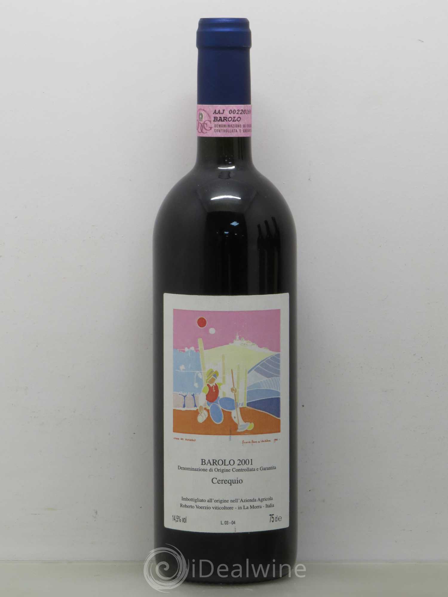Barolo DOCG Cerequio Roberto Voerzio 2001 - Lot de 1 bouteille - 0
