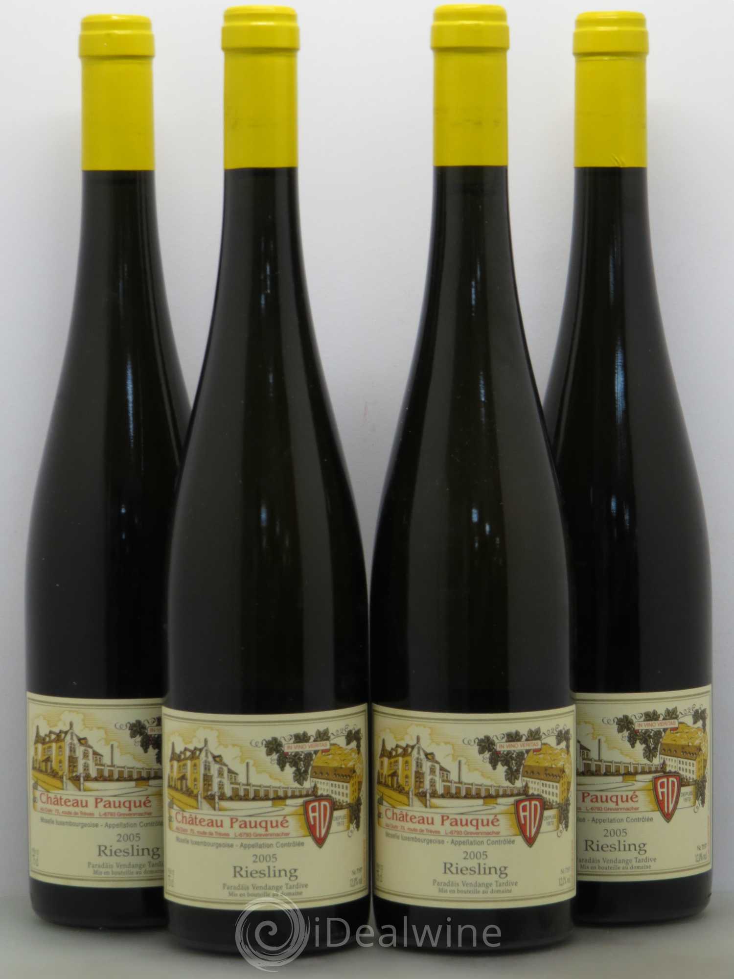 Divers Château Pauqué Paradaïs Vendanges Tardives Riesling 2005 - Posten von 4 Flaschen - 0
