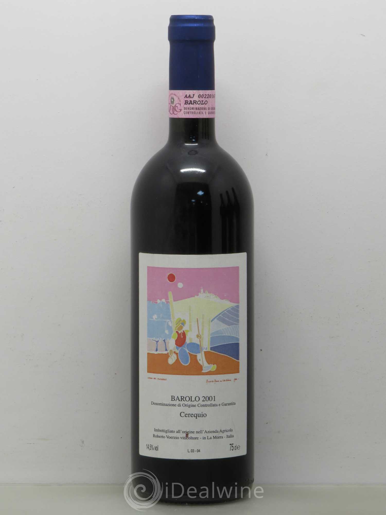 Barolo DOCG Cerequio Roberto Voerzio 2001 - Lot de 1 bouteille - 0