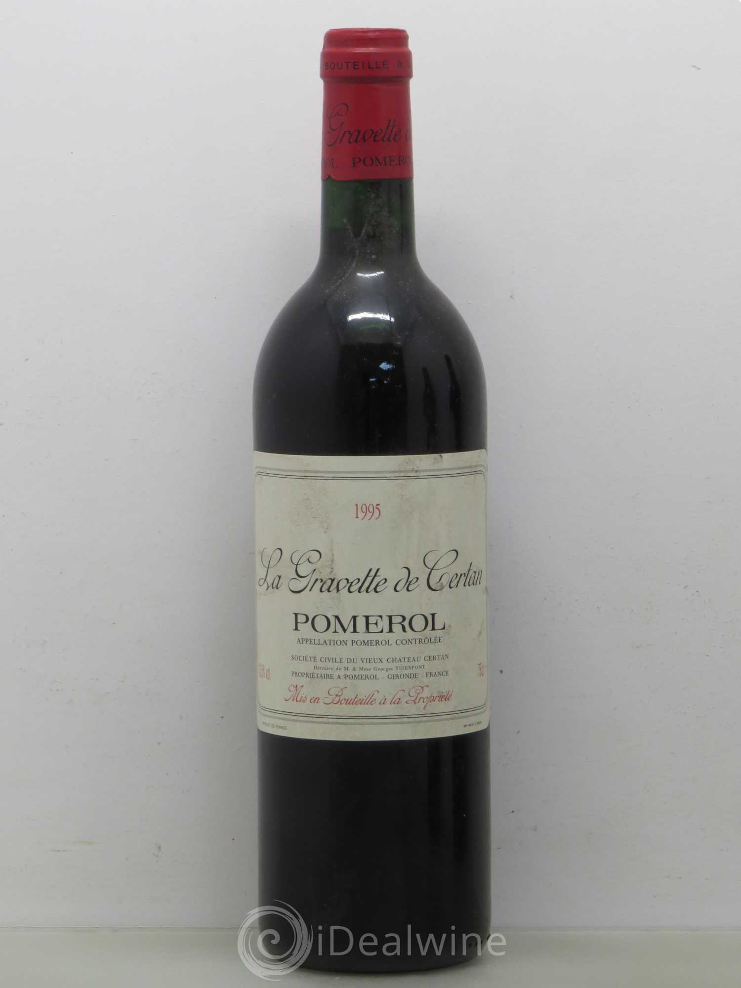 La Gravette de Certan 1995 - Lot de 1 bouteille - 0