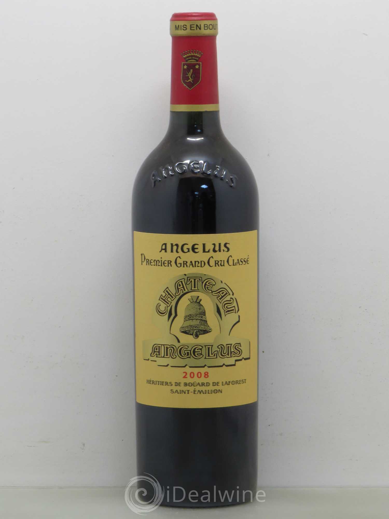 Château Angélus 1er Grand Cru Classé A 2008 - Lot de 1 bouteille - 0
