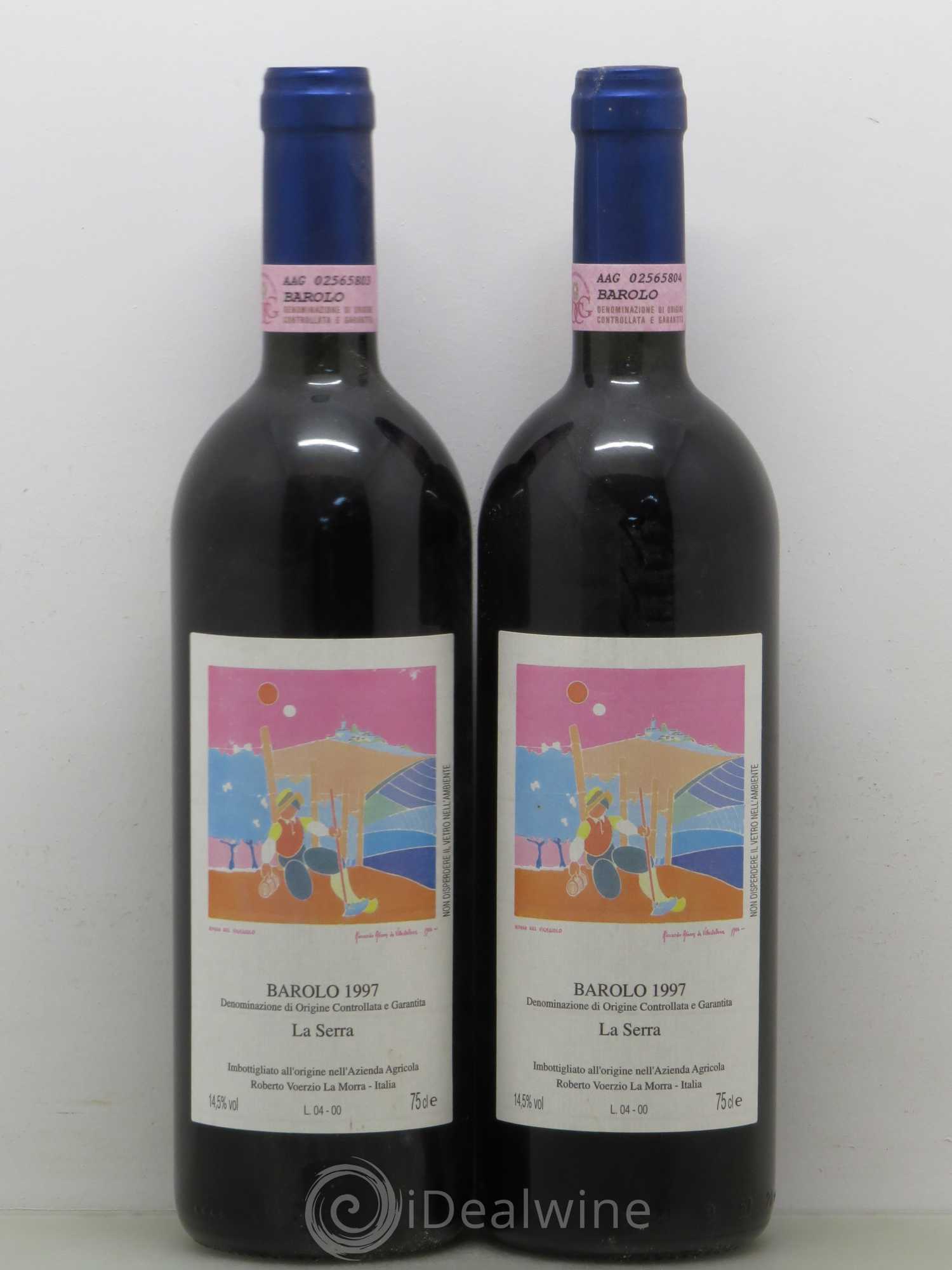 Barolo DOCG La Serra Roberto Voerzio 1997 - Lot de 2 bouteilles - 0