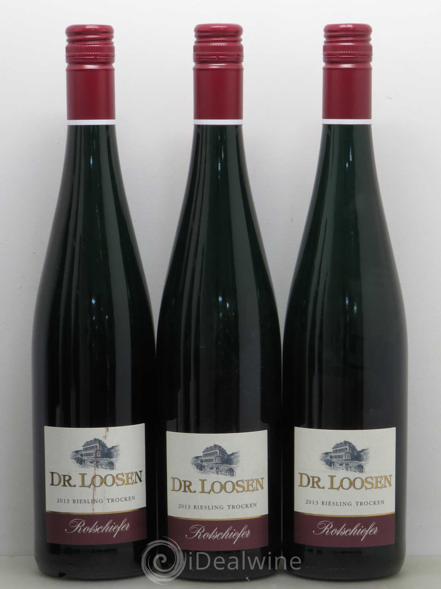 Riesling Rotschiefer Mosel Dr. Loosen Riesling Trocken 2013 - Lot of 6 bottles - 1