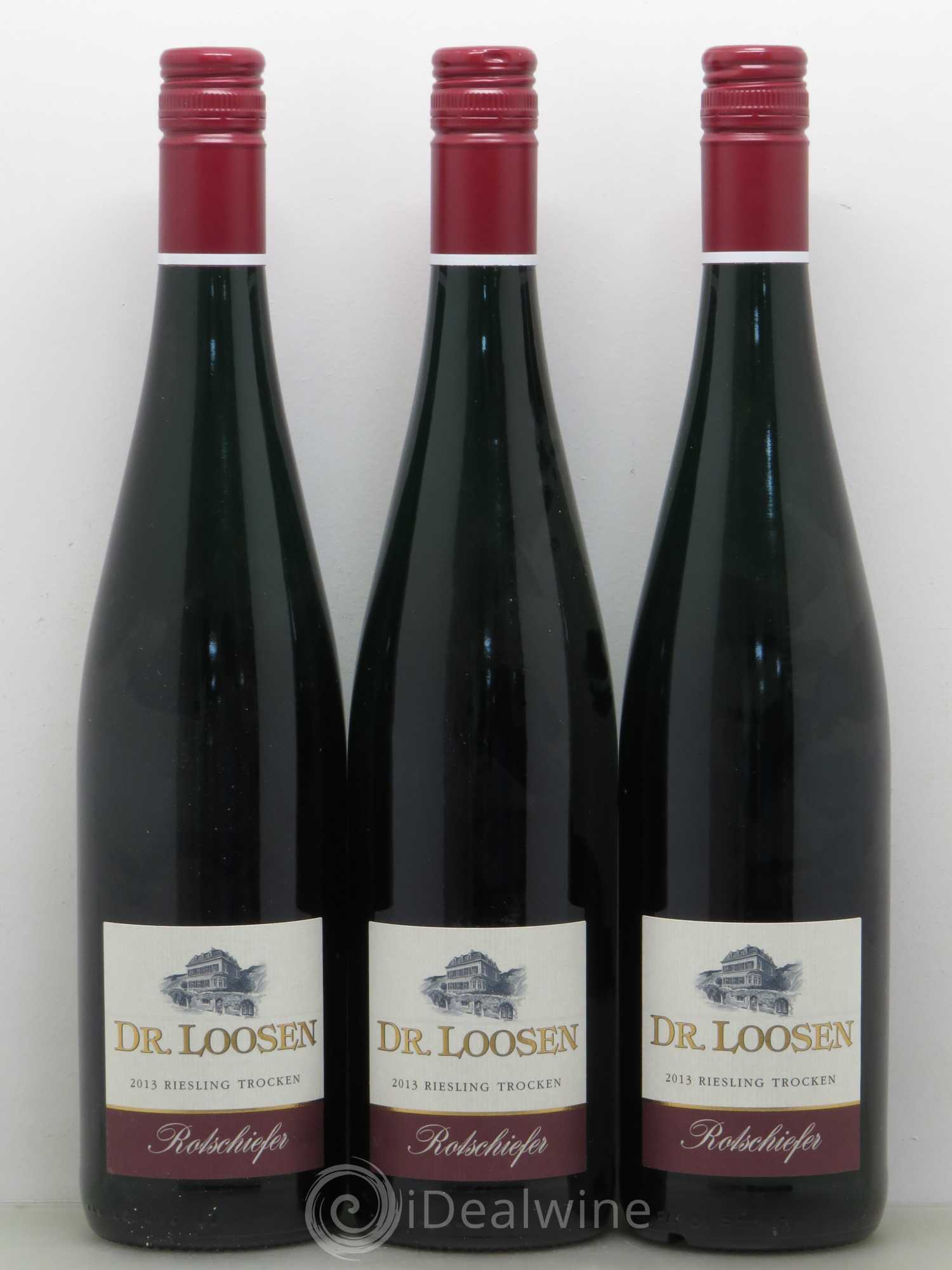Riesling Rotschiefer Mosel Dr. Loosen Riesling Trocken 2013 - Lot of 6 bottles - 3