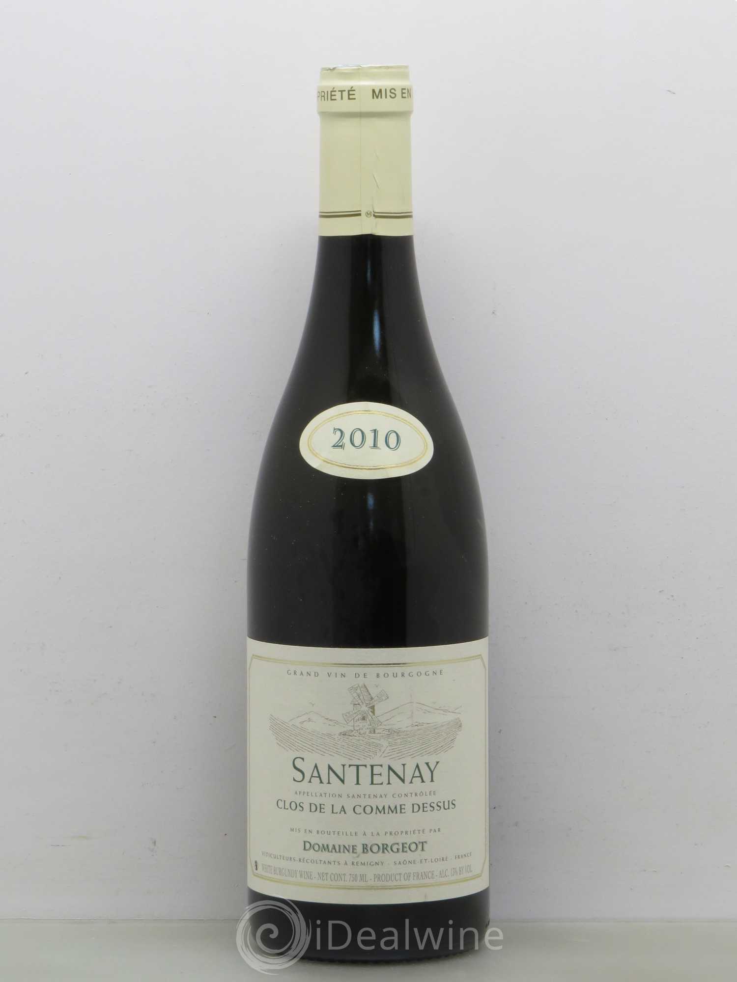 Santenay Clos de La Comme Dessus Borgeot 2010 - Posten von 1 Flasche - 0